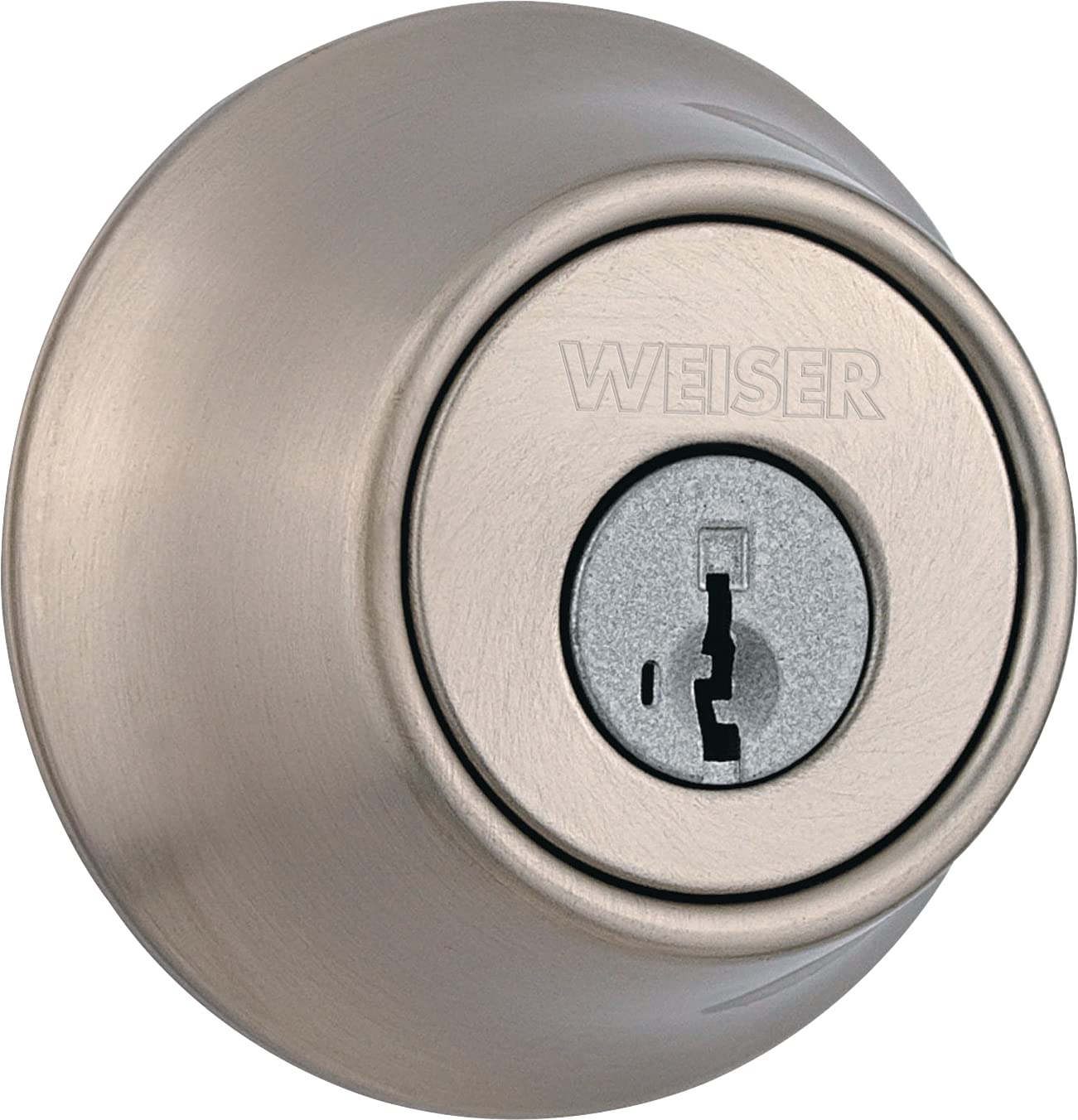 Weiser Satin Nickel Fairfax Smart Key Entrance & Deadbolt Knobset - Keyless Entry Door Lock for Home Security (Perfect for Front Doors, Apartments & Vacation Homes)