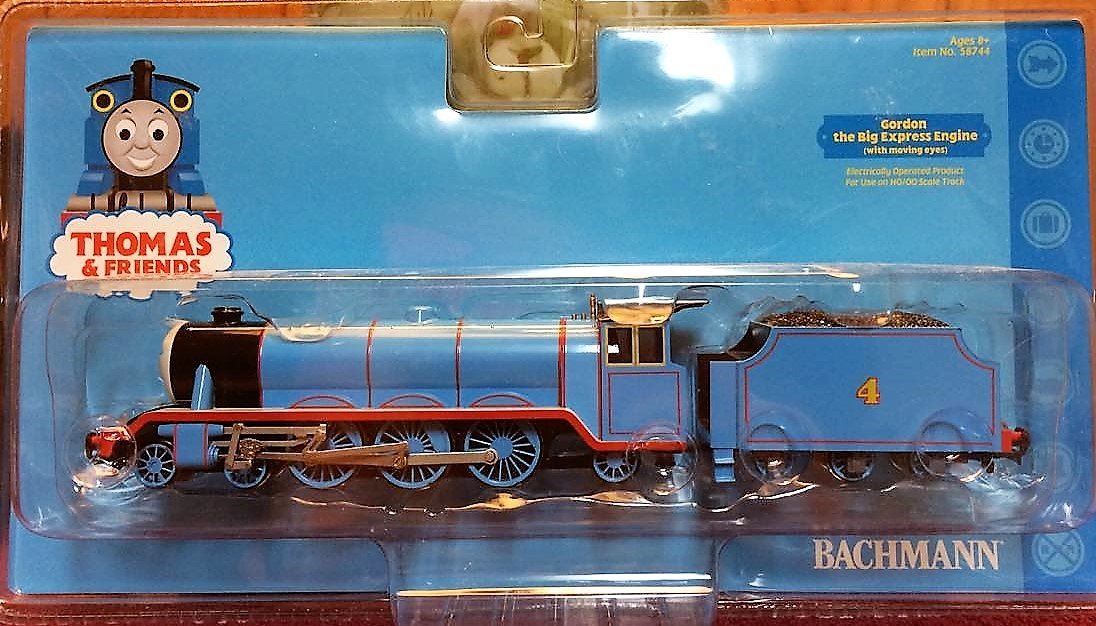 Bachmann Trains - THOMAS & FRIENDS GORDON THE EXPRESS ENGINE with Moving Eyes - HO Scale Model Train for Kids & Collectors - Perfect for Train Layouts, Birthday Gifts & Educational Play