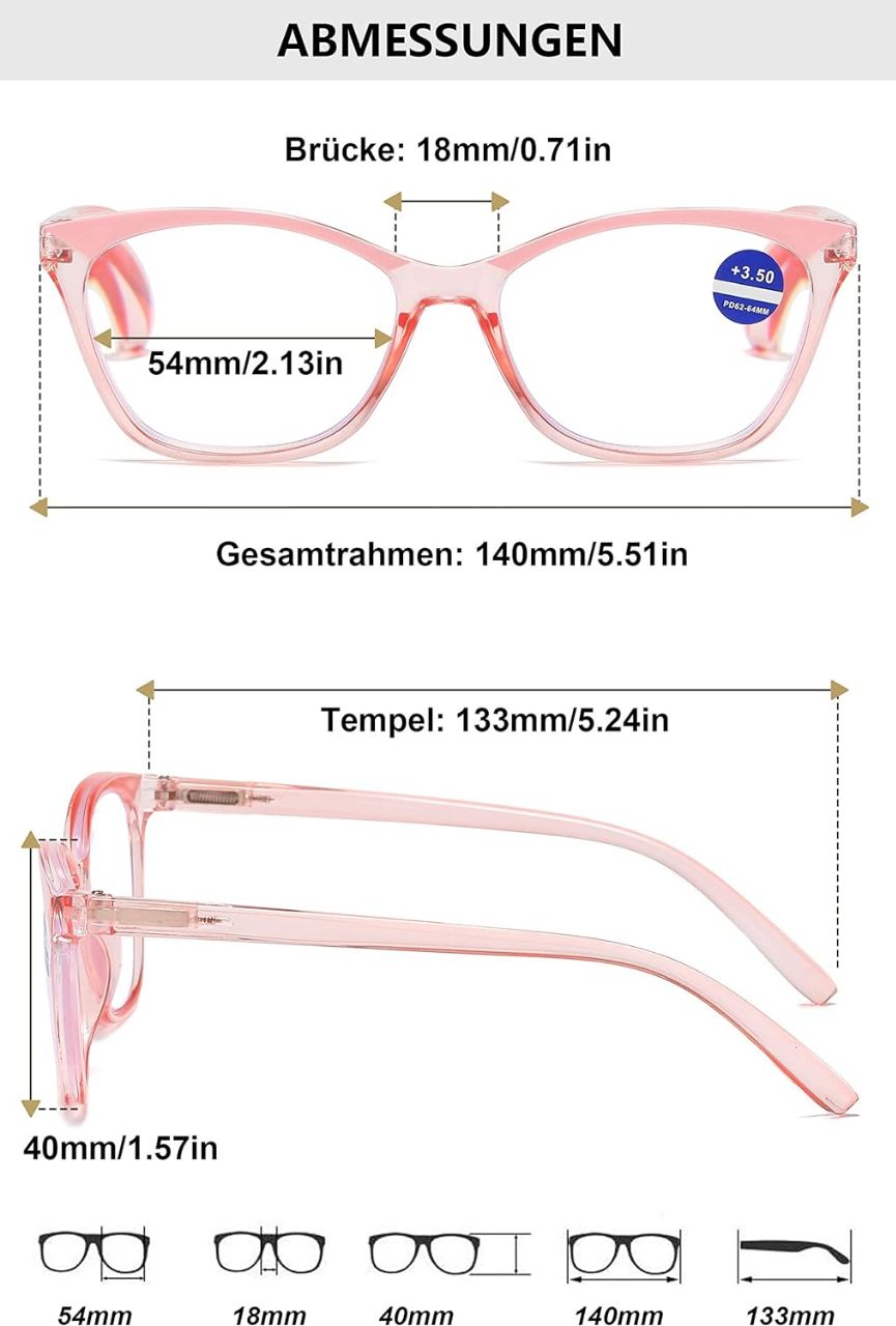 Stylish Blue Light Blocking Computer Glasses for Women with Flexible Spring Hinges - Perfect for Office Work, Gaming & Screen Time Protection