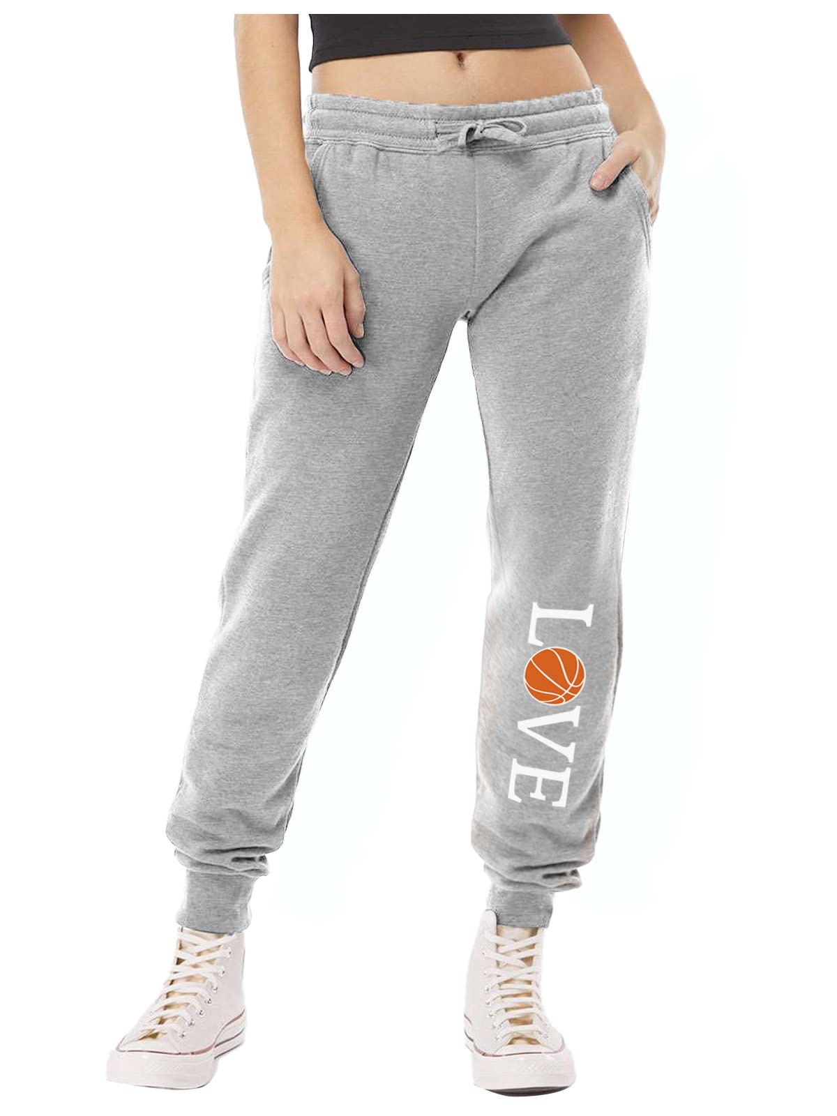 Tstars Love Basketball Hoodies for Women & Teens - Cozy Sweatshirt Gifts for Players & Fans - Perfect for Game Day, School & Casual Wear