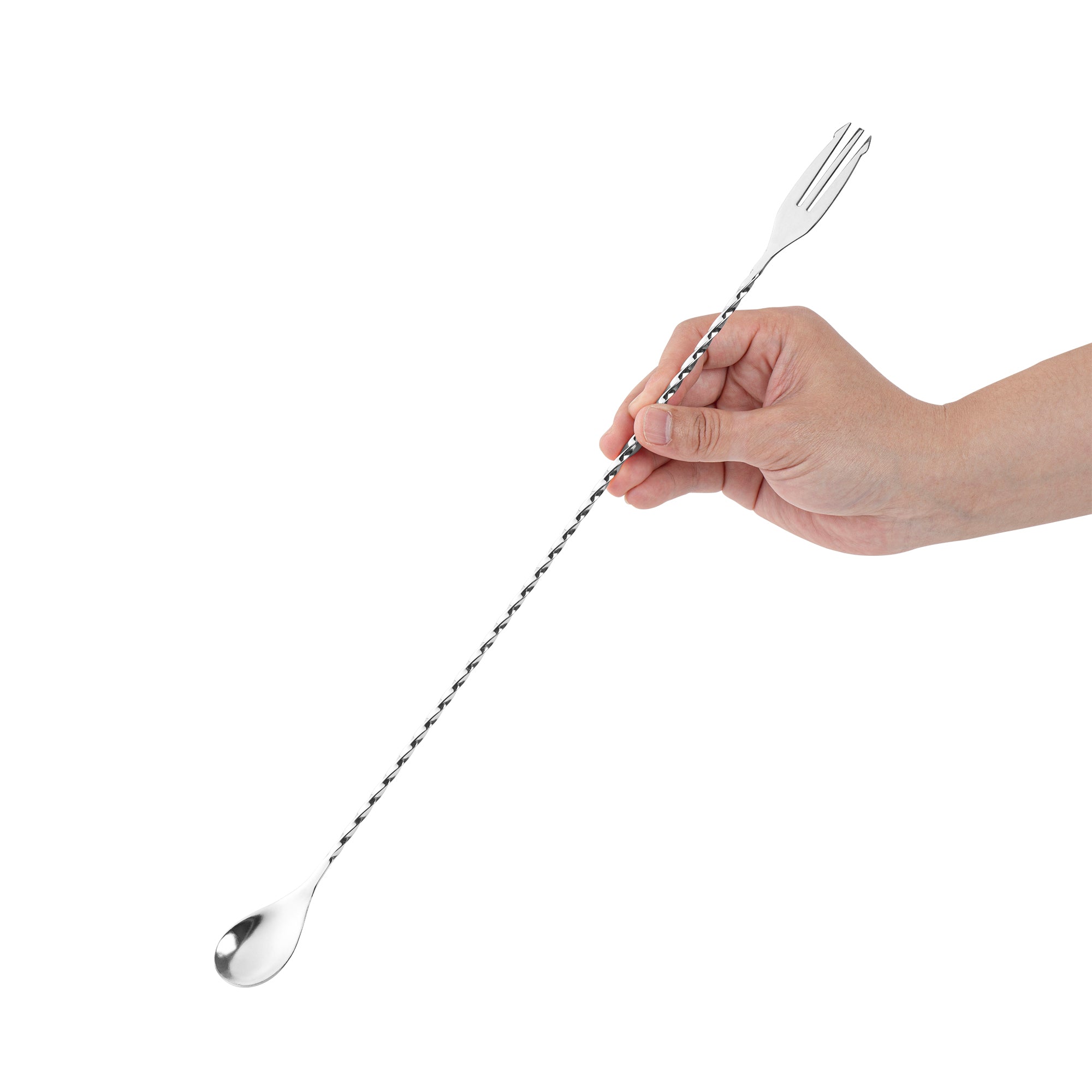 Premium Stainless Steel Trident Bar Spoon - 16