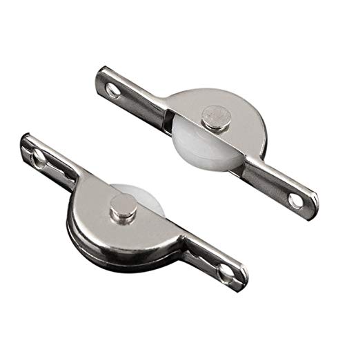 10Pcs Nylon Sliding Roller Wheels for Windows, Doors, Cupboards & Drawers - Smooth Gliding Replacement Pulleys for Furniture and Storage Bins (Home & Office Use)