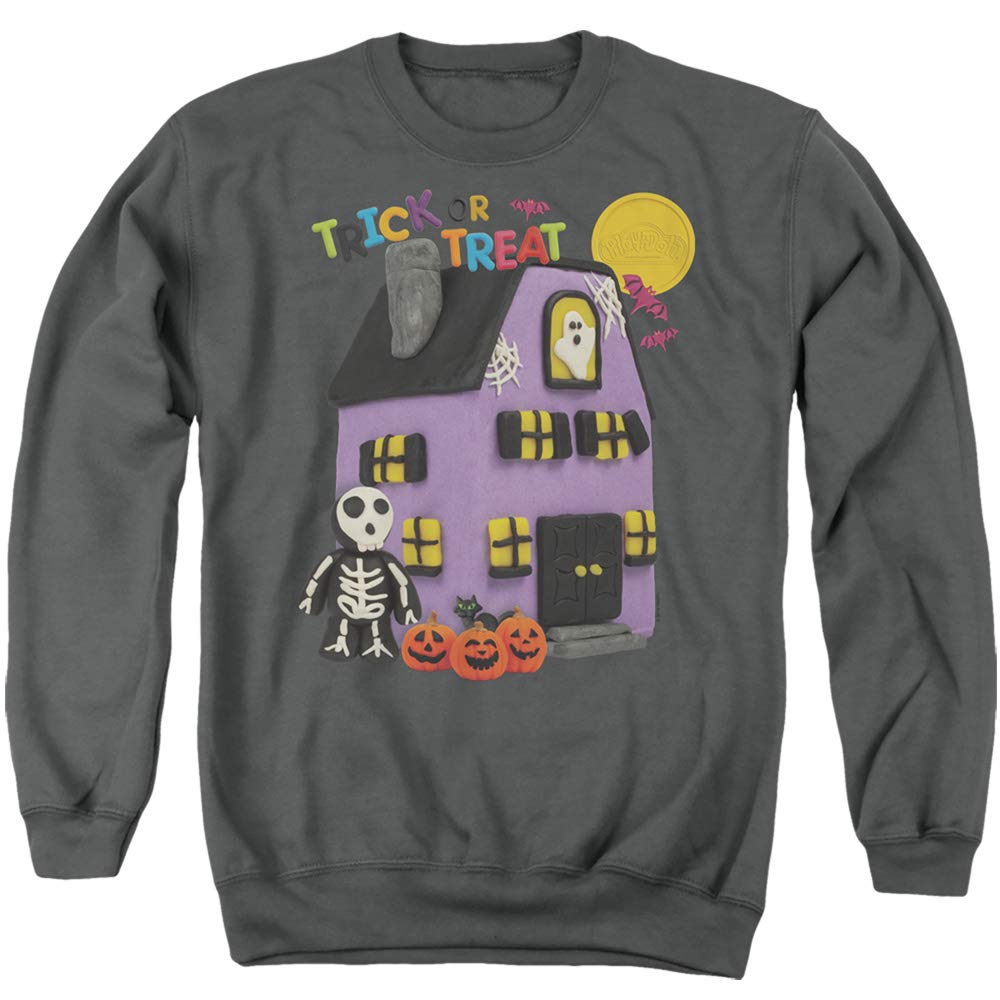 Play Doh Trick Or Treat Halloween Sweatshirt - Unisex Adult Crewneck Pullover for Men & Women | Cute Costume Party Outfit & Casual Fall Fashion