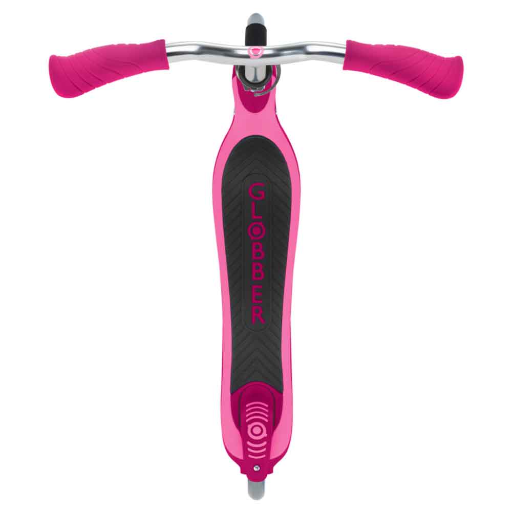 Globber Flow 125 Scooter for Kids & Adults - Lightweight Aluminum Folding Kick Scooter with Adjustable Handlebar - Perfect for Commuting, City Travel & Outdoor Fun