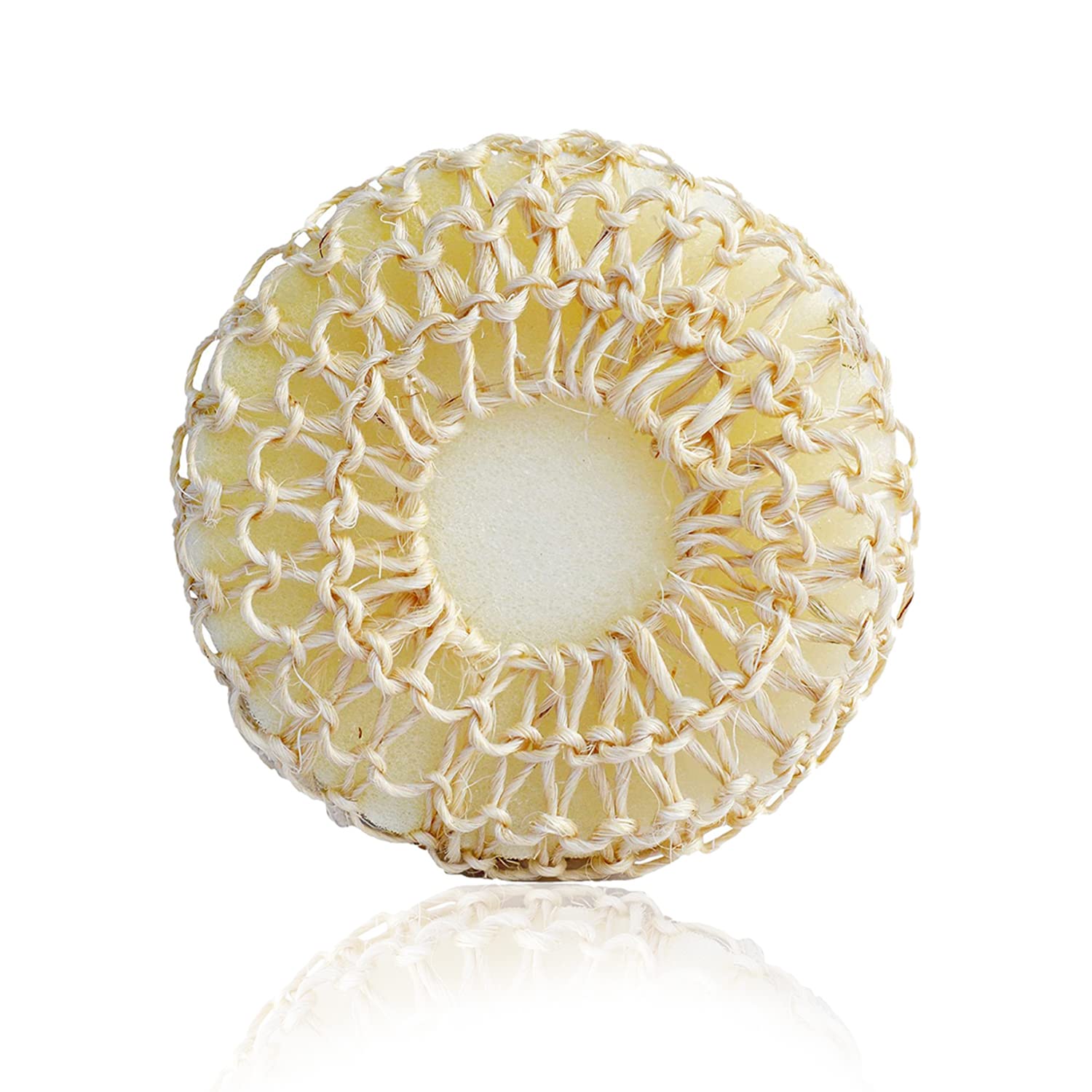 Panache Exfoliating Sisal Bath Ball Sponge - Natural Body Scrubber for Smooth Skin - Perfect for Shower, Spa & Exfoliation Routine