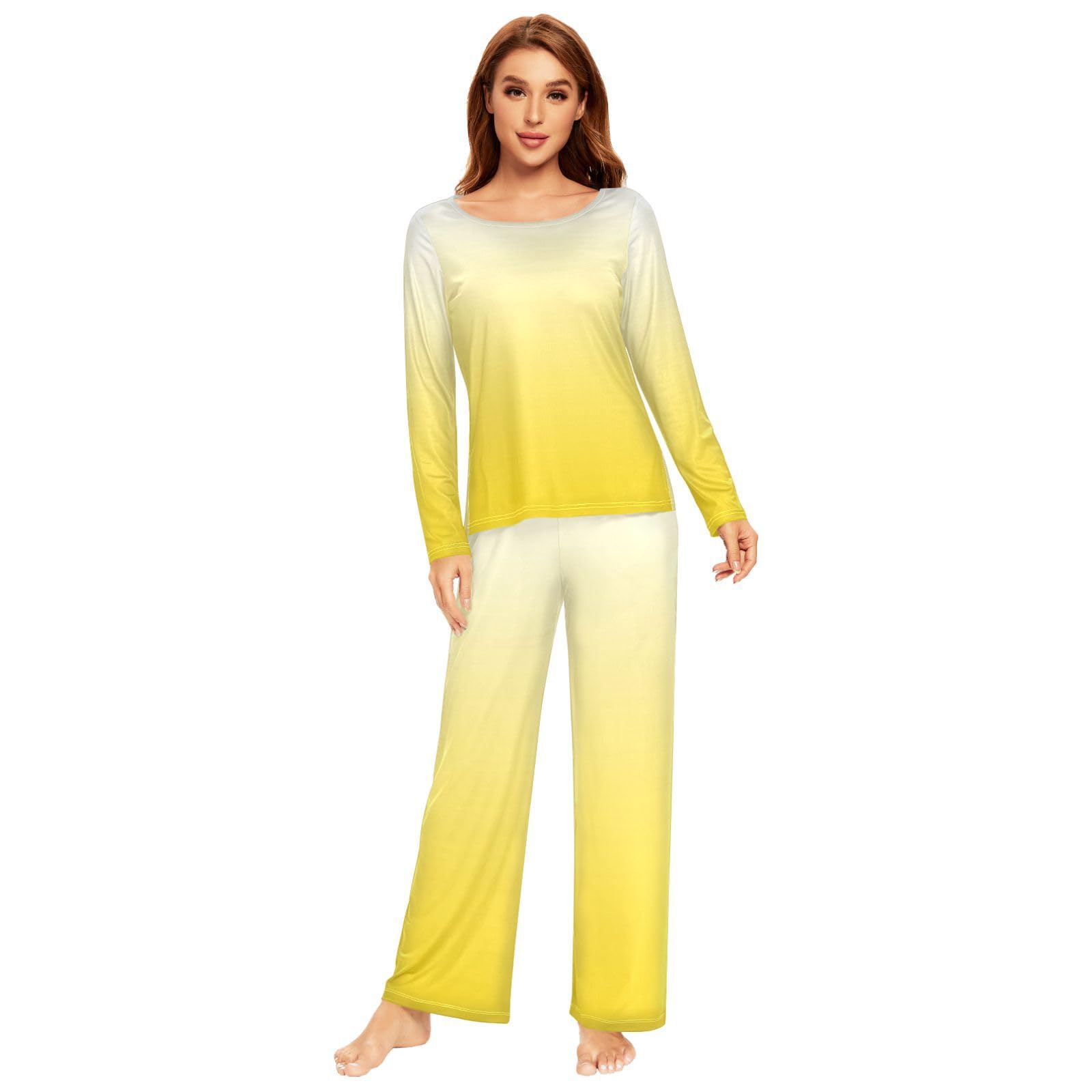Women's Red Pajama Set - Long Sleeve Sleepwear Top & Pants Lounge Outfit 20801-1 | Cozy Loungewear for Winter Nights, Relaxing at Home, and Gift Giving