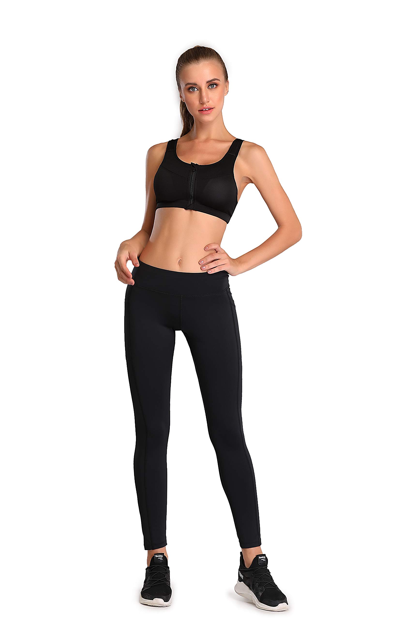 Soowim High Waisted Yoga Pants for Women - Tummy Control Workout Leggings - Comfortable & Stretchy Gym Pants for Running, Pilates & Lounge Wear