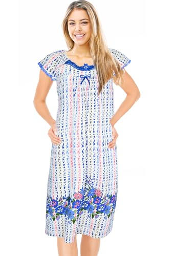 Blue Floral Dots