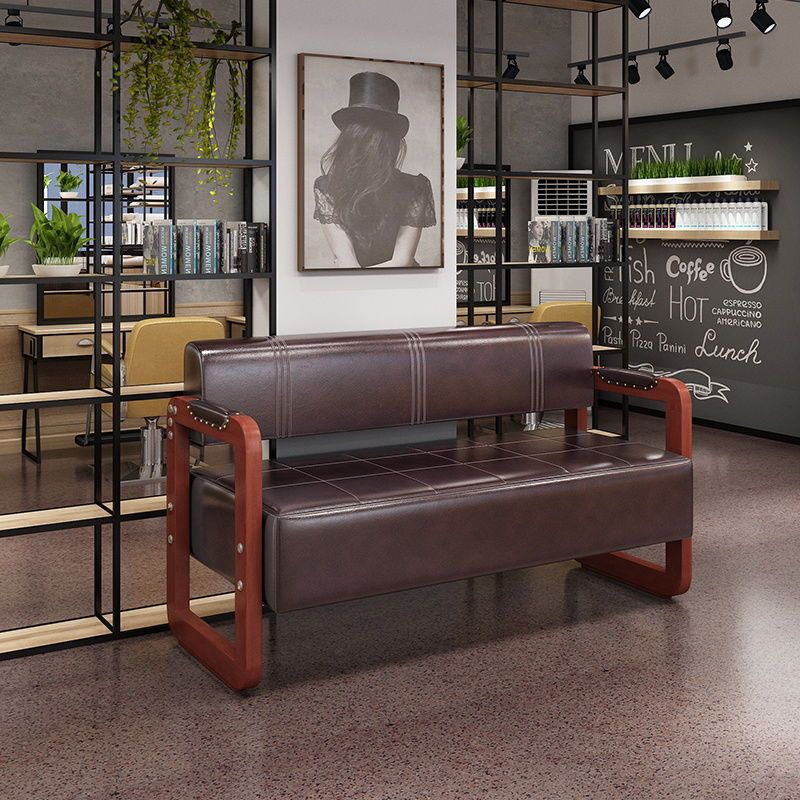 Premium Solid Wood Salon Sofa & Waiting Chairs Set - Comfortable Spa & Beauty Lounge Furniture for Reception Areas, Waiting Rooms & Relaxation Spaces