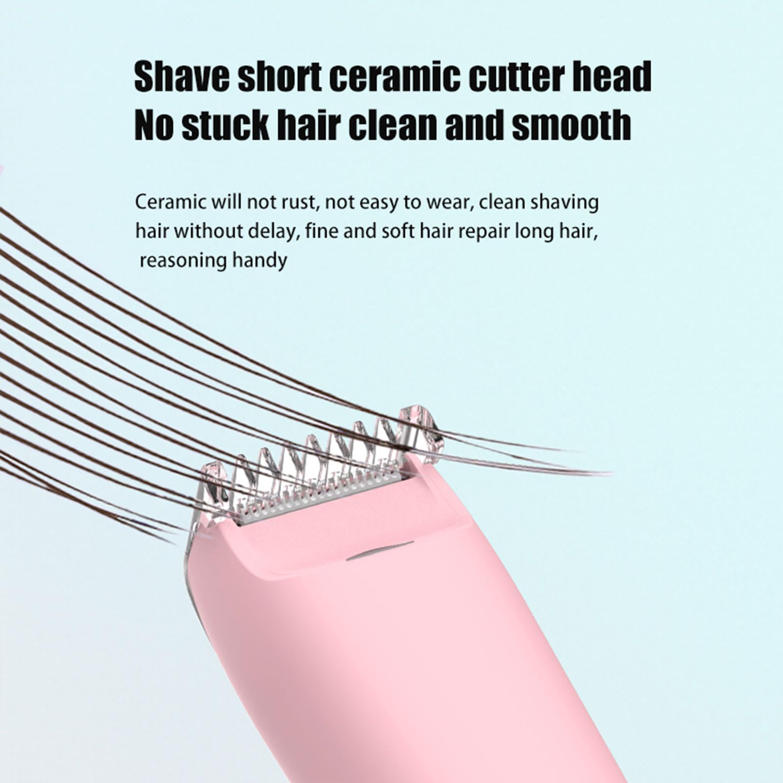 Electric Hair Shaver for Women - Rechargeable & Washable Body Hair Remover with ABS Texture - Perfect for Legs, Arms, Bikini Line & Underarms at Home or Travel