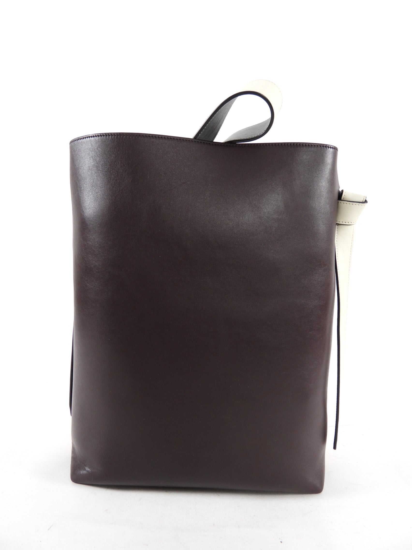 Celine Small Twist Tote Bag in Brick & Burgundy - Luxury Leather Handbag for Women, Perfect for Work, Travel & Everyday Use