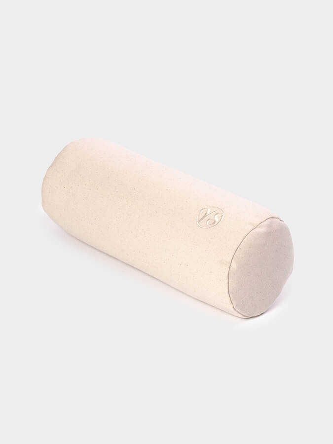 Organic Buckwheat Mini Yoga Bolster - Support for Meditation, Prenatal & Restorative Yoga - Perfect for Home & Studio Use