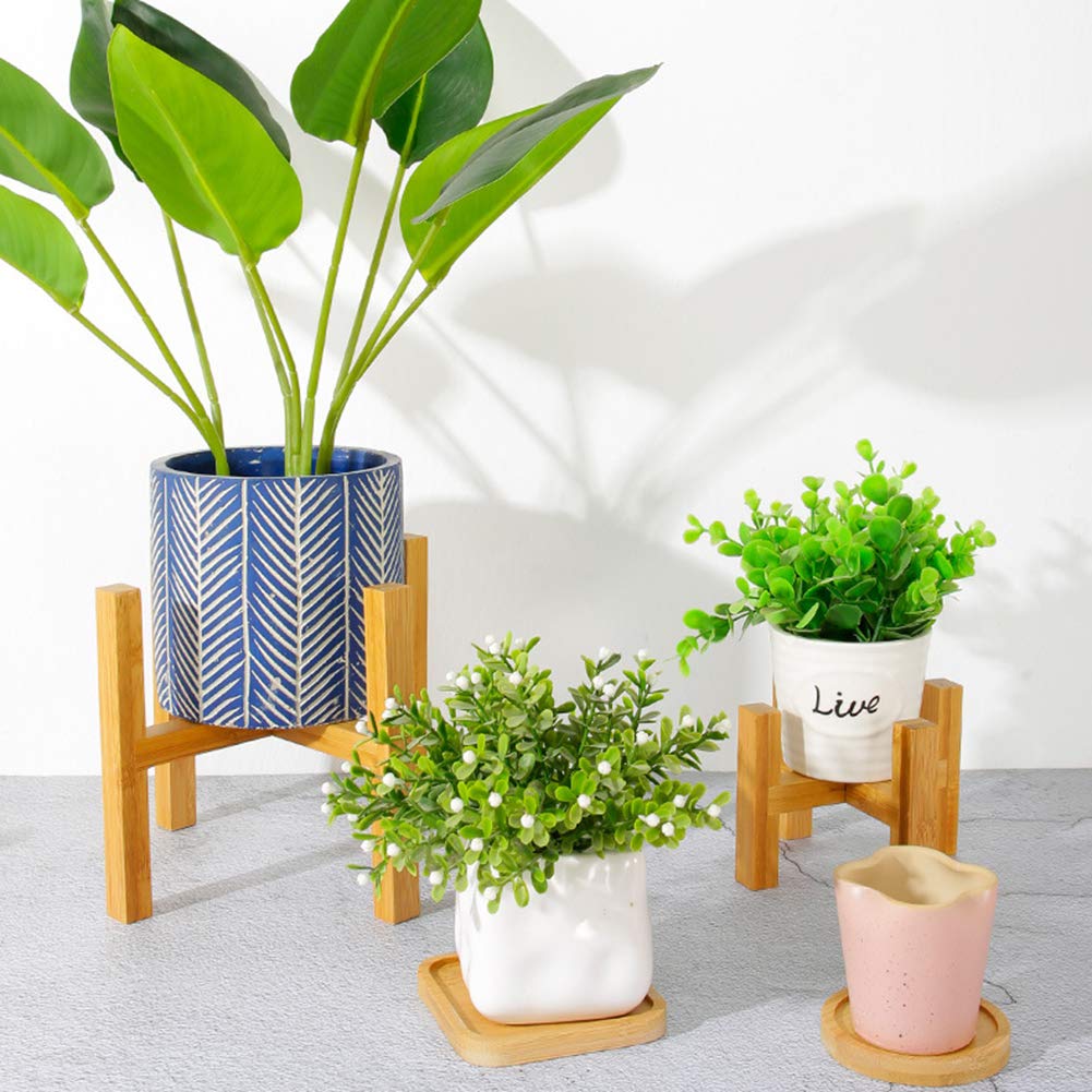 Wooden Flower Pot Holder - Bonsai Plant Stand Shelf for Multiple Plants | Garden, Balcony, Patio & Living Room Decor | Perfect for Indoor & Outdoor Plant Display