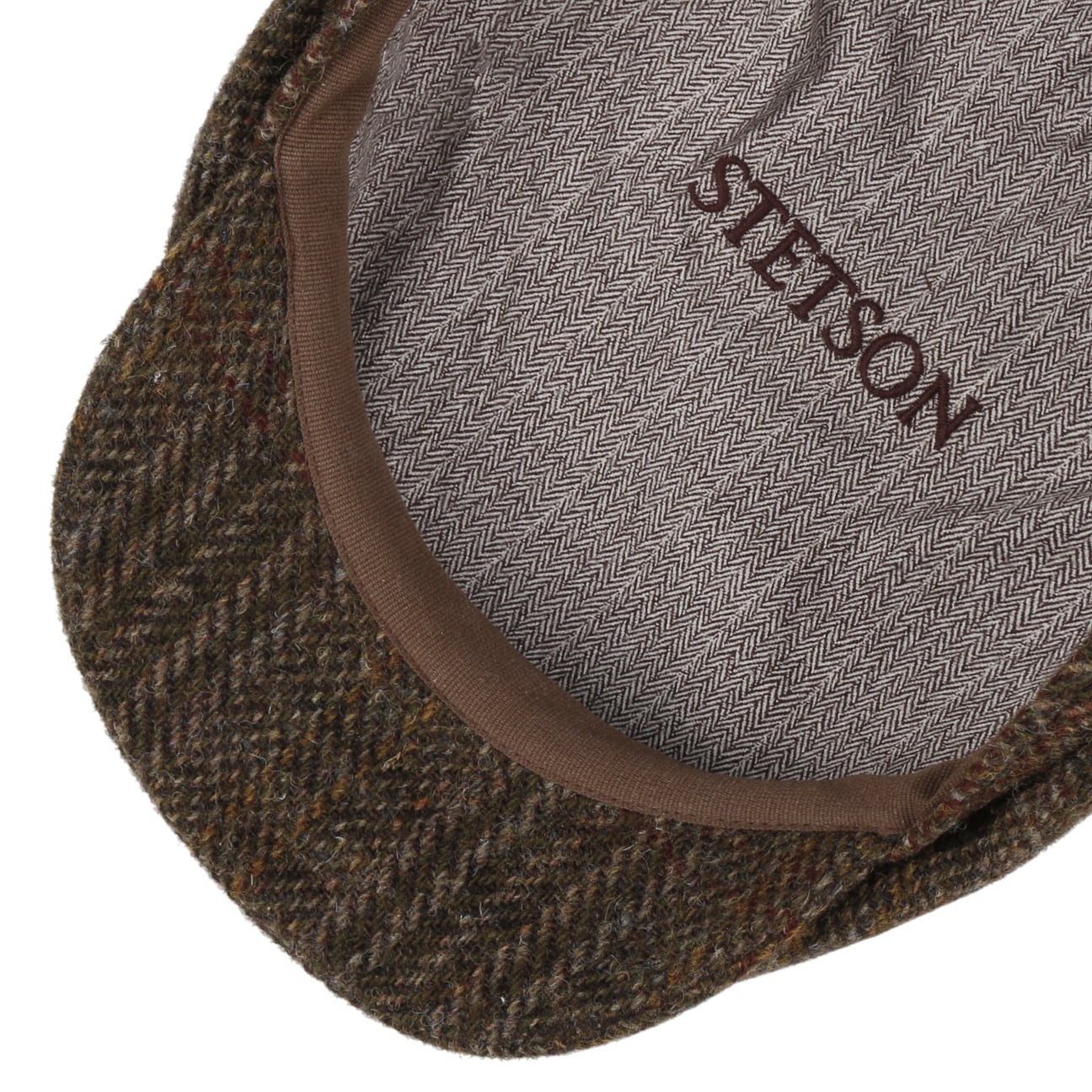 Stylish Burnet Harris Tweed Flat Cap by Stetson - Classic Men's Wool Hat for Casual Outfits & Outdoor Activities