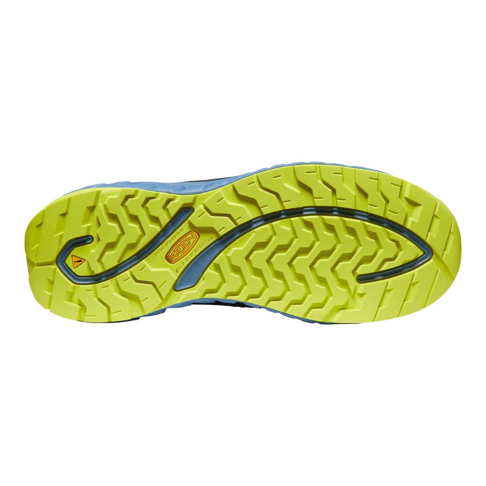 Keen Arvada Men's Composite Toe Athletic Work Shoes - Lightweight & Slip-Resistant Safety Shoes for Construction, Warehouse & Outdoor Work (Blue, Model 1027681)