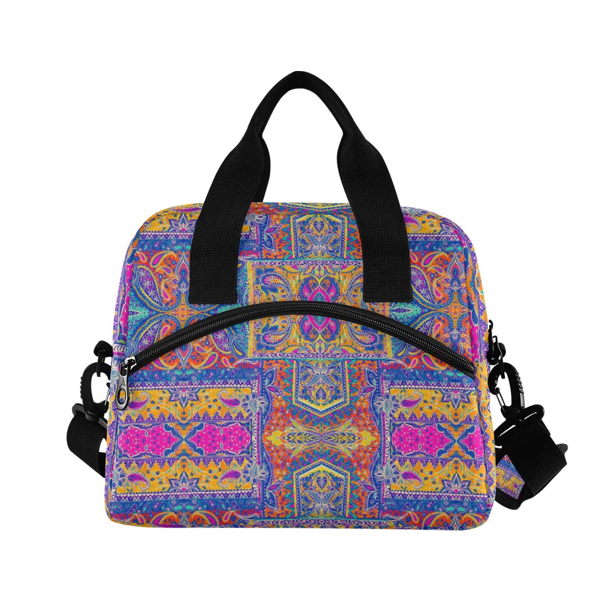 Stylish Husky Boho Insulated Lunch Bag for Women - Durable & Leak-Proof Cooler Tote for Work, School, Picnics & Outdoor Activities - Trendy Pattern Lunch Box with Thermal Insulation