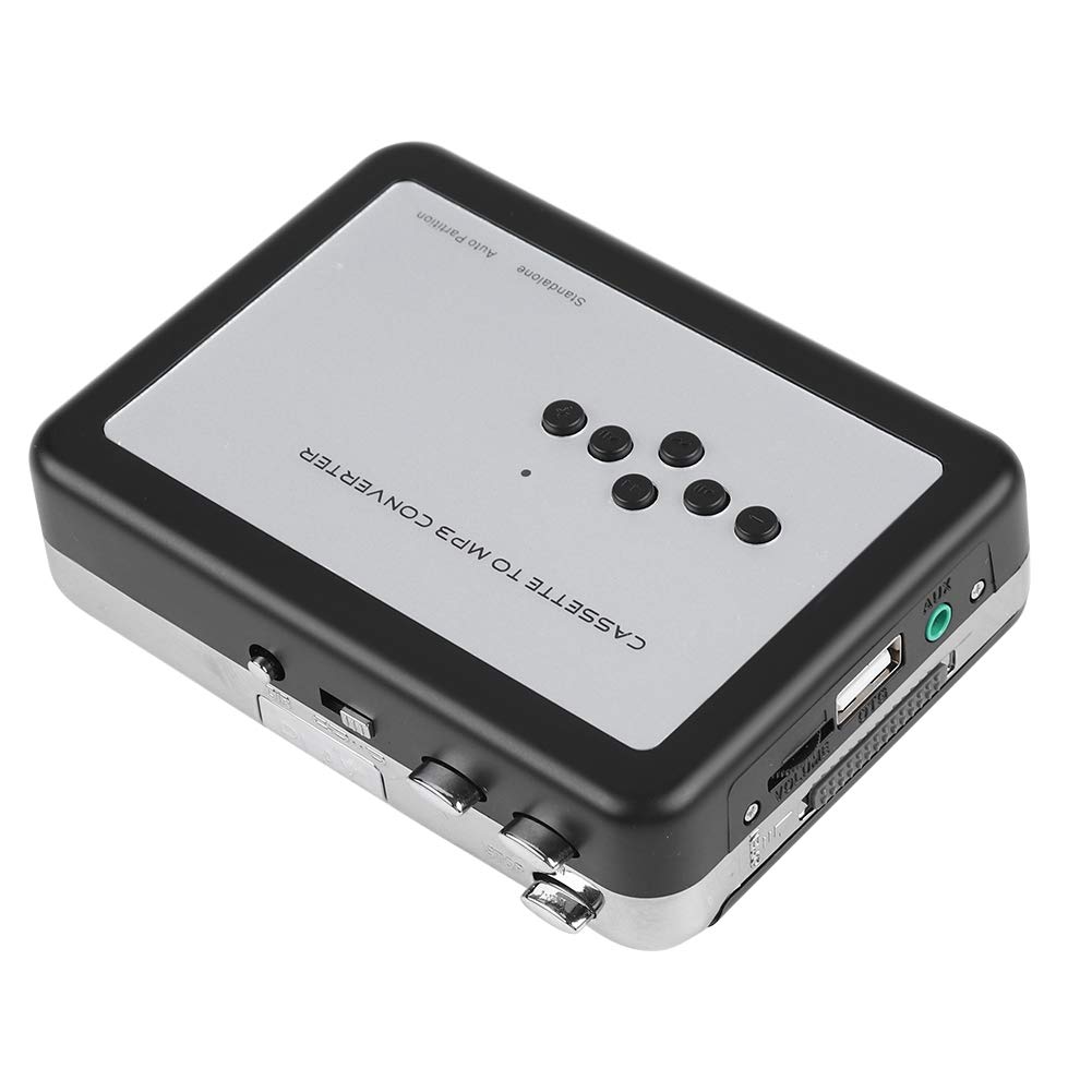 Cassette Tape to MP3 Converter - USB Flash Drive Audio Capture Device with Battery & USB Power - Digitize Old Music for Home, Car & Vintage Collections