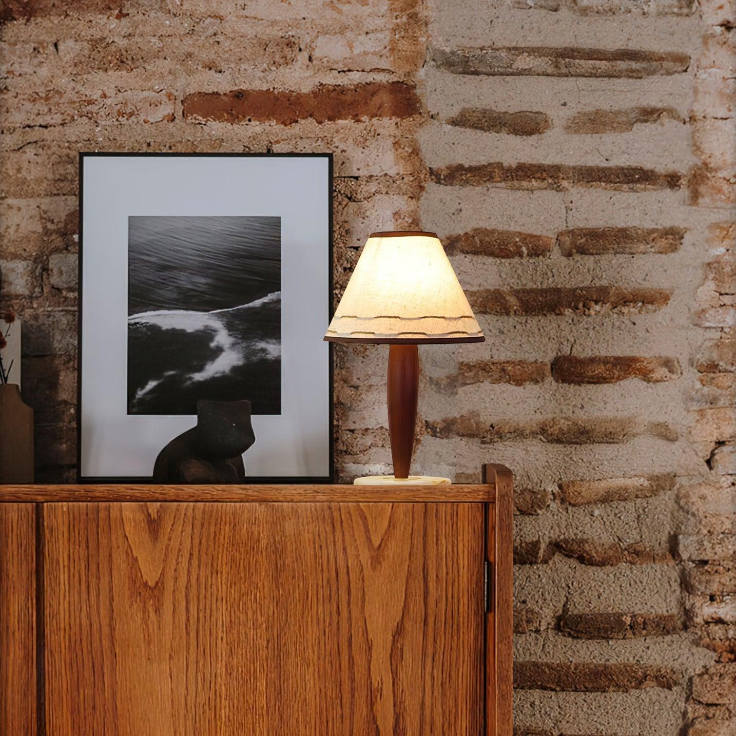 Modern Conical Table Lamp - Stylish LED Desk Light for Home Office, Bedroom & Living Room - Perfect for Reading, Working & Decor