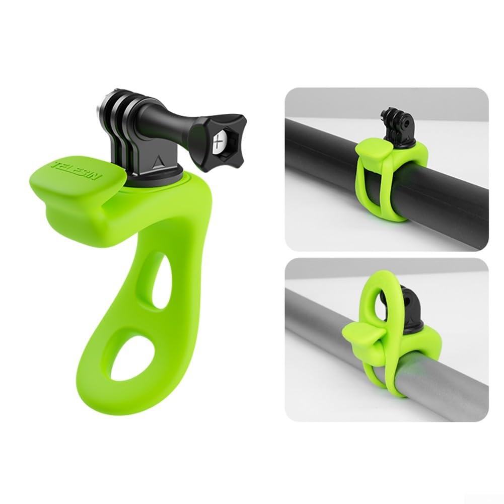 QOXEZY TELESIN Elastic Strap for GoPro - Adjustable & Durable Camera Mount for Action Cameras (Compatible with GoPro Hero 11/10/9/8/7/6/5) - Perfect for Hiking, Cycling, Surfing & Outdoor Adventures