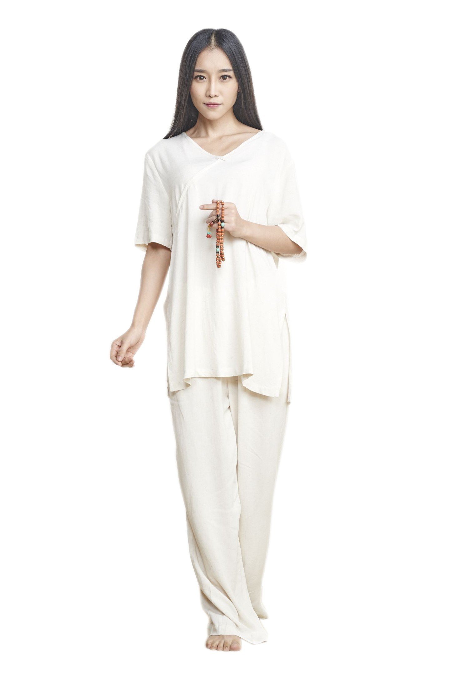 KATUO Women's Taichi Suits - Comfortable Meditation Outfit & Casual Kung Fu Wear for Yoga, Tai Chi Practice and Relaxation at Home