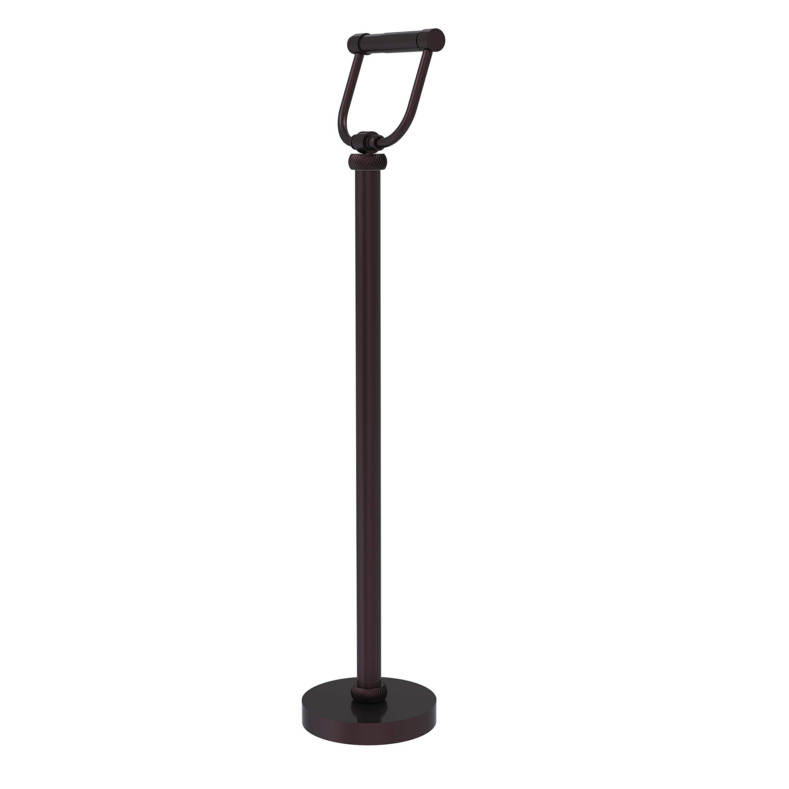 Allied Brass TS-25T Free Standing Toilet Paper Holder, Antique Bronze Finish - Perfect for Bathroom Decor and Tissue Storage