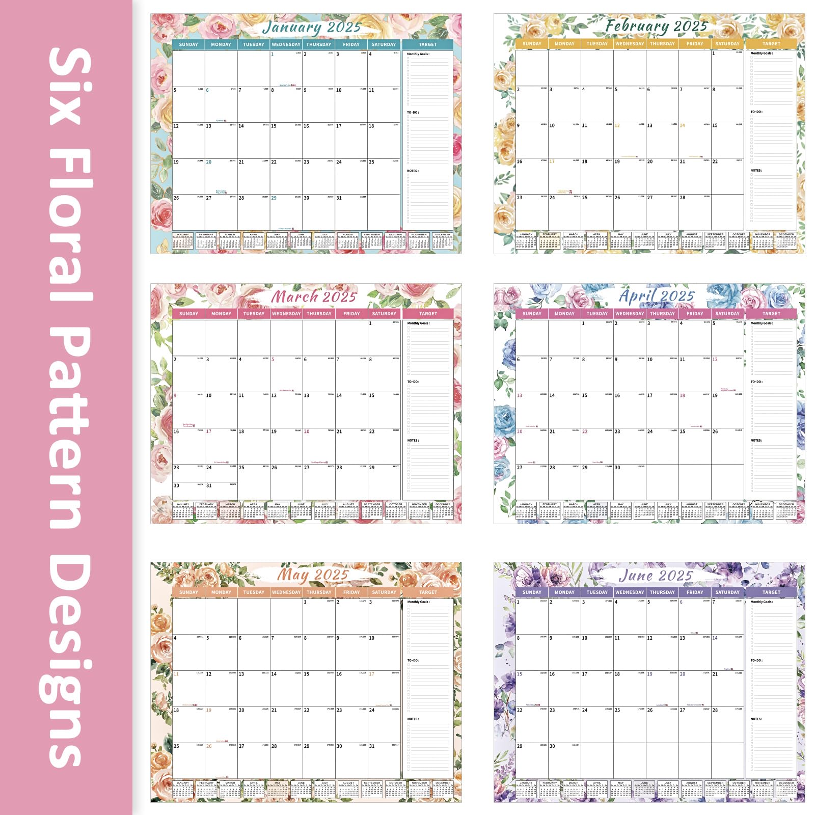 Ospelelf 2025-2026 Large 18-Month Desk Calendar - 22