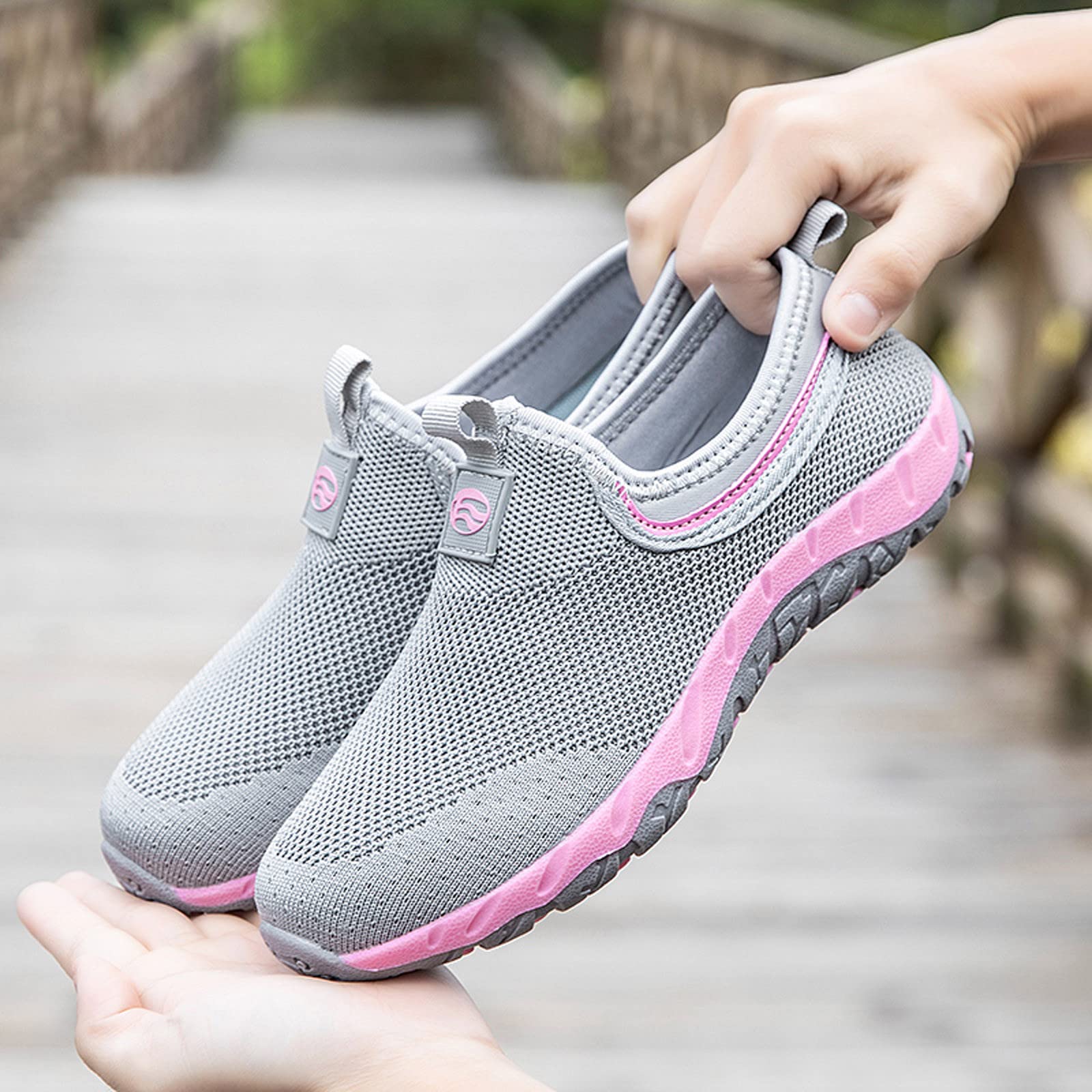 Women's Platform Sneakers - Comfortable High-Performance Running Shoes for Gym, Hiking & Casual Wear | Slip-On Design for Spring & Everyday Use