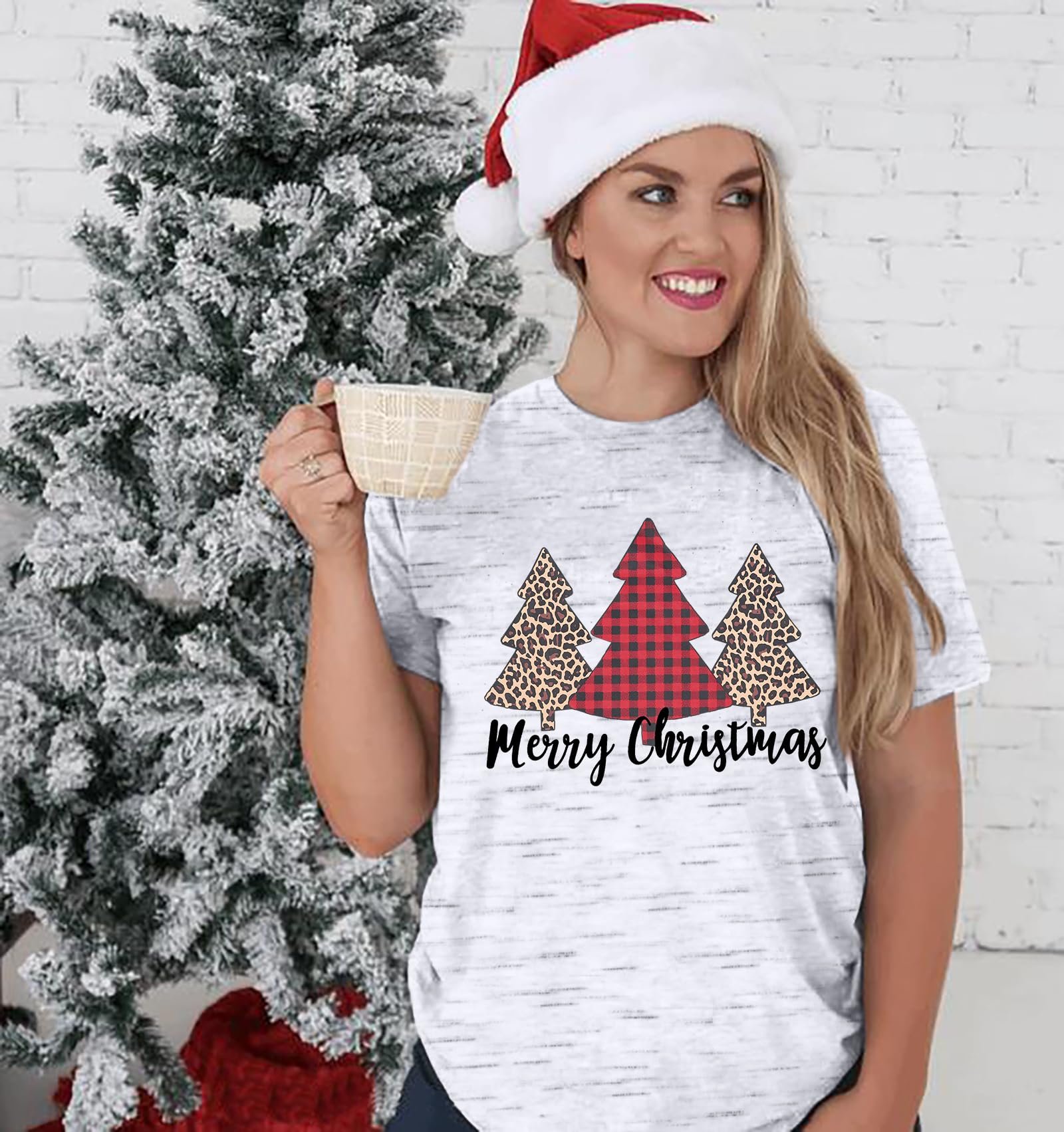 LUKYCILD Women's Christmas Shirts - Festive Holiday Tops for Teachers & Women | Perfect for Xmas Parties, Gift Exchanges & Family Gatherings