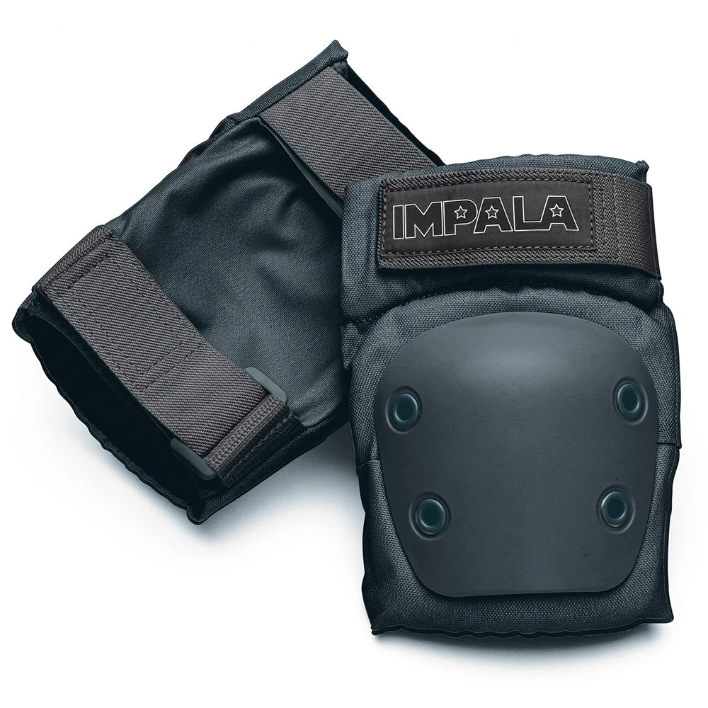 Impala Adult Triple Protection Pack Skate Protective Gear Set - Knee Pads, Elbow Pads, Wrist Guards - Black - Perfect for Skateboarding, Roller Skating & Inline Skating Safety