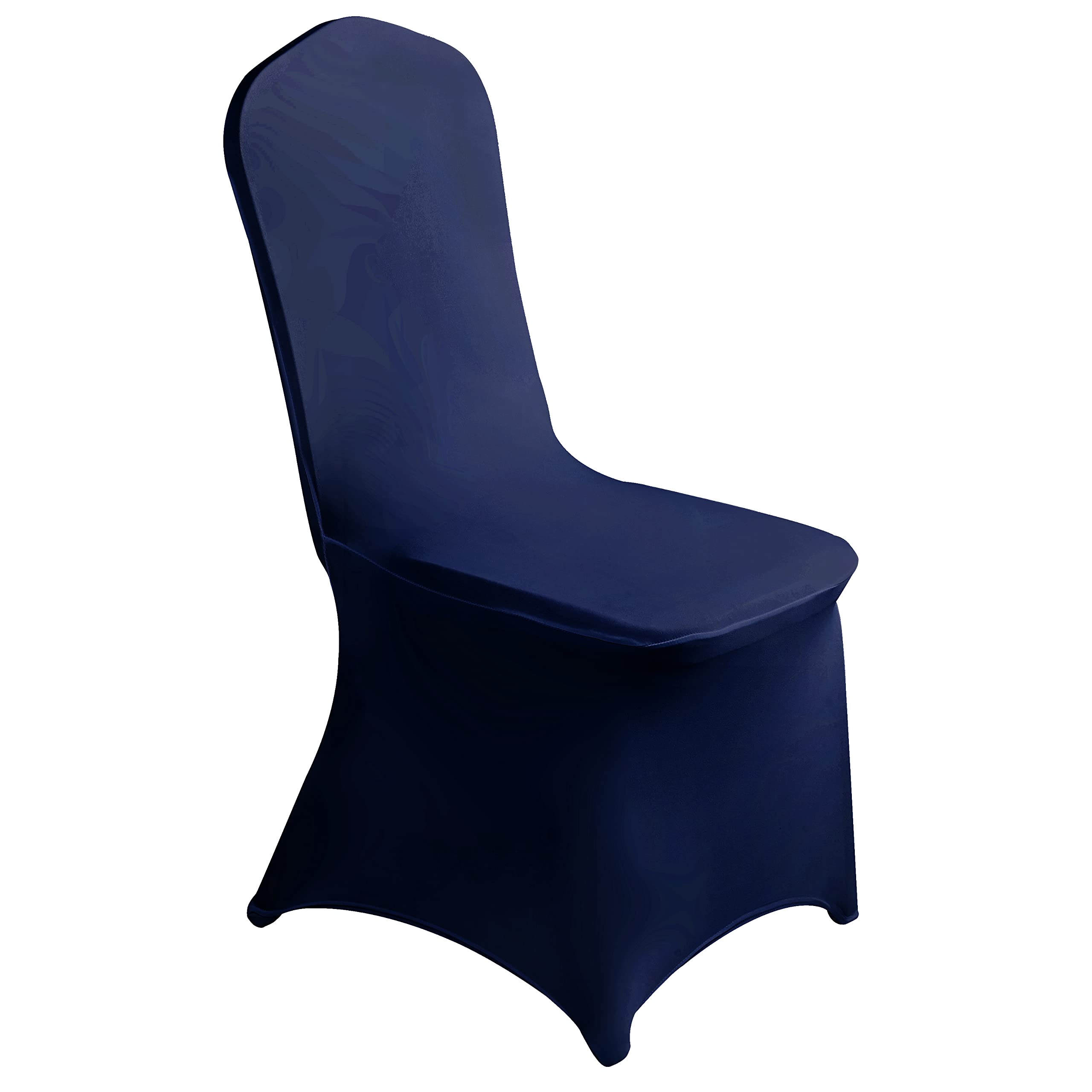 Stretchable Spandex Chair Covers 12-Piece Set - Universal Fit for Wedding, Banquet, Conference & Party - Navy Blue Elastic Chair Slipcovers - Perfect for Event Decor, Home Dining & Office Meetings