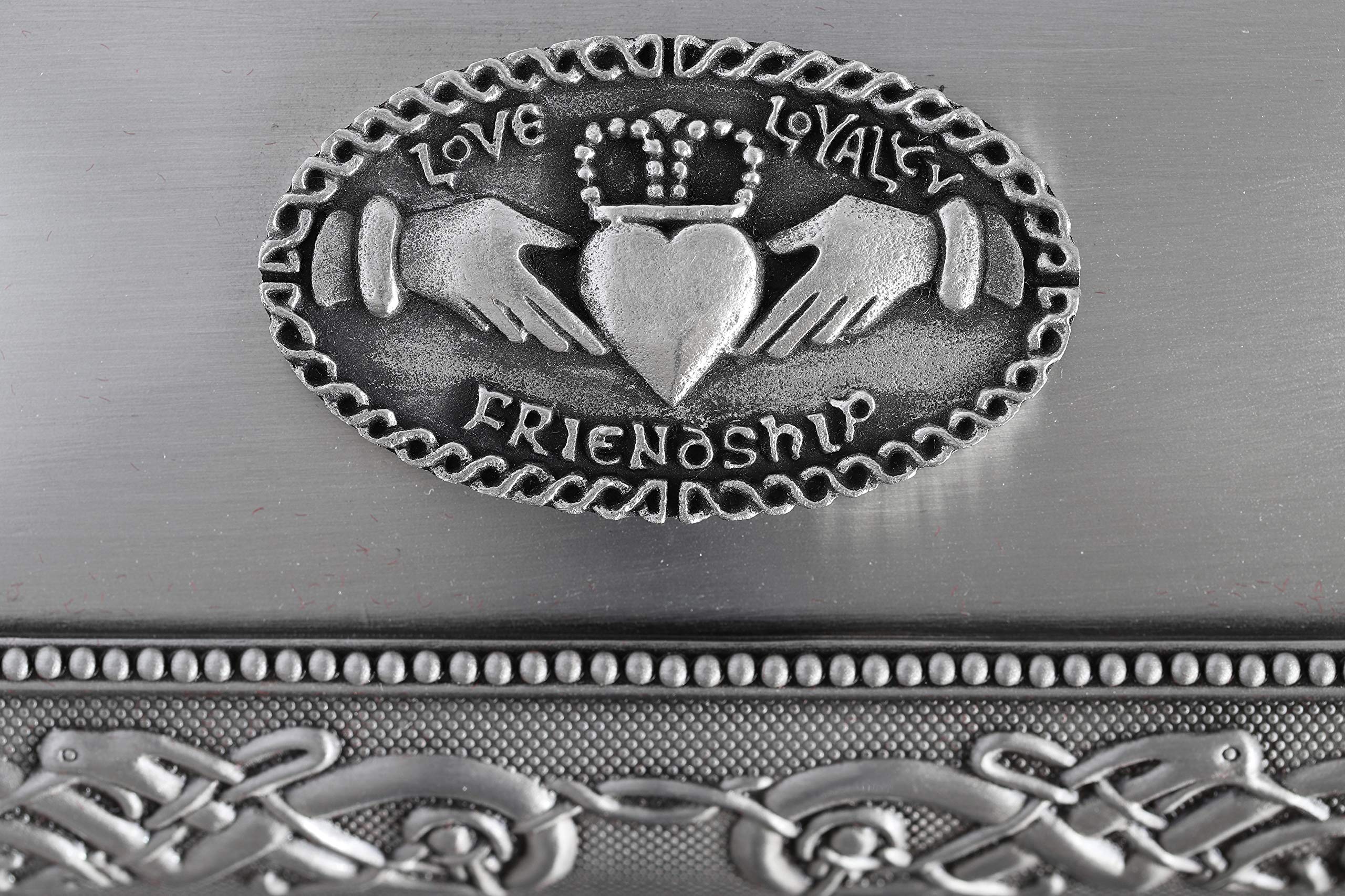 Biddy Murphy Irish Pewter Claddagh Jewelry Box for Women | Handcrafted Celtic Gift from Ireland | Perfect for Wedding, Anniversary & Birthday Presents