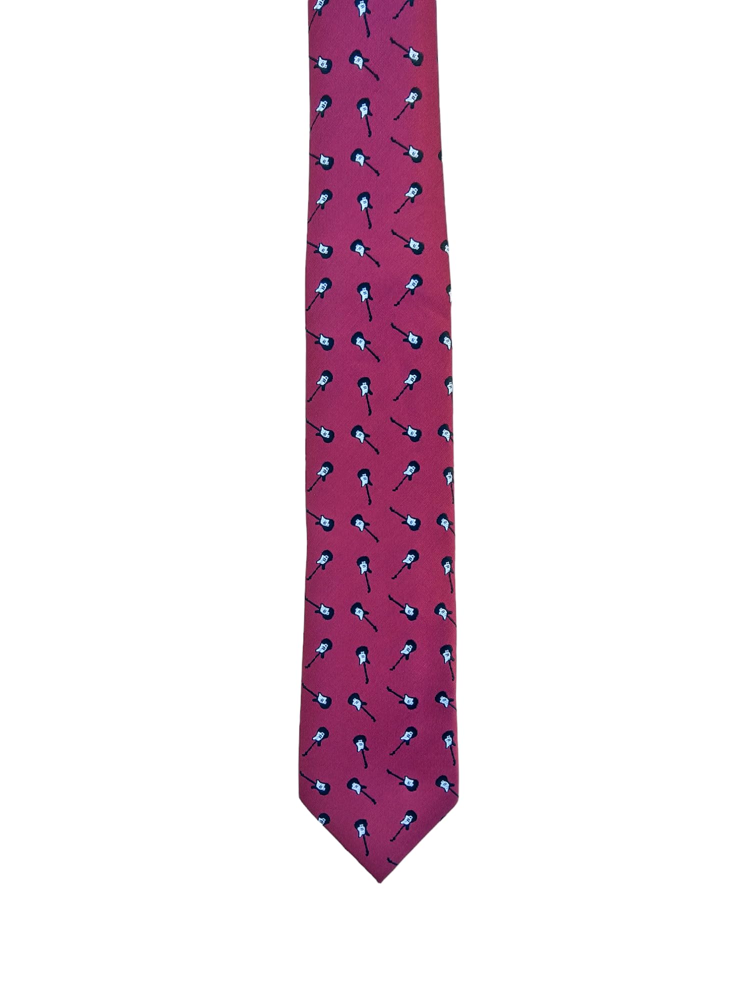 Stylish Guitar Tie for Men - Perfect Gift for Guitarists & Bassists - Electric Guitar Necktie for Musicians & Music Lovers - Ideal for Concerts, Gigs, and Music-Themed Events