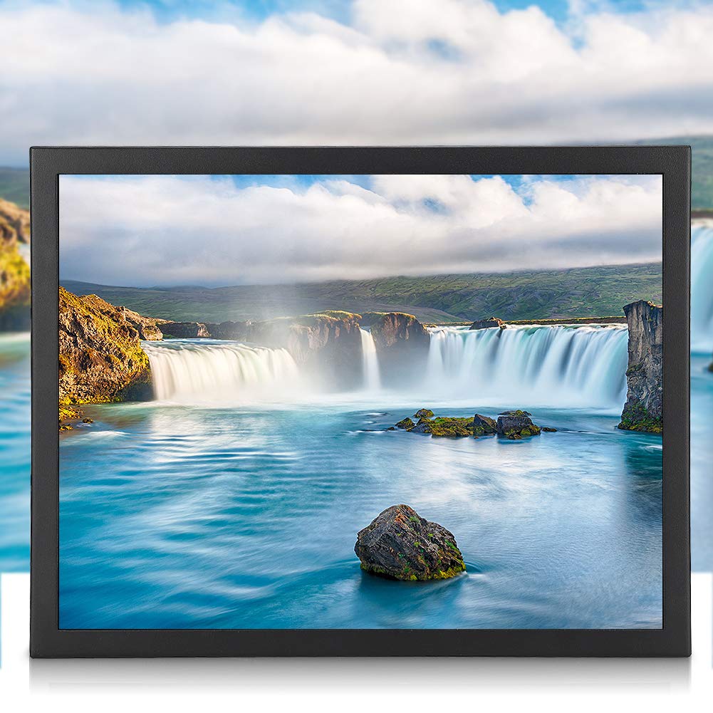 15inch Industrial Touch Screen Monitor - 1024x768 4:3 Aspect Ratio, HDMI/VGA/AV/BNC/USB Ports - Waterproof & Shockproof for Factory, Warehouse, CCTV Surveillance & Digital Signage (US Plug)