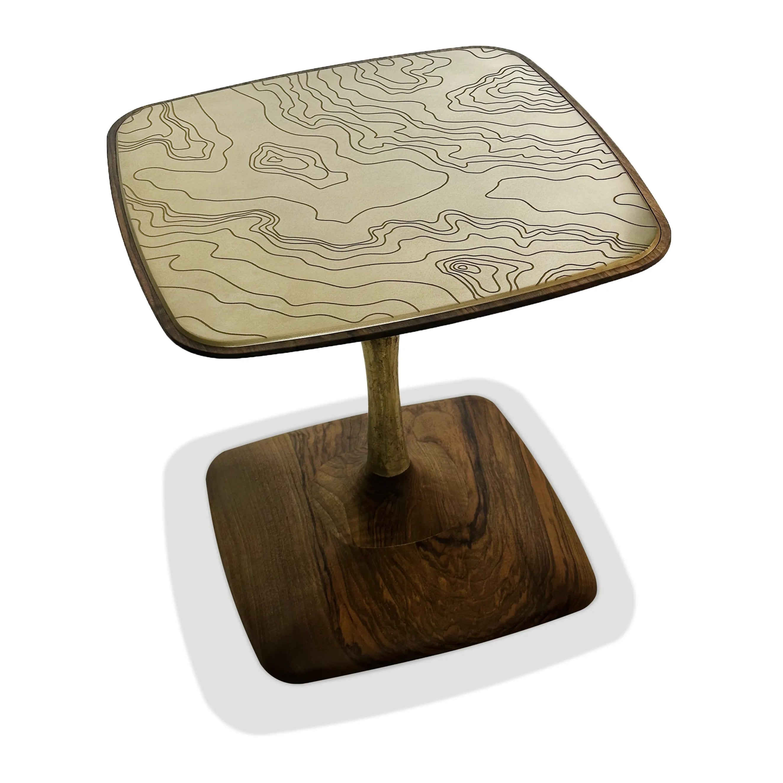 Modern Gaia Side Table - Wooden Nightstand with Storage Shelf, Small End Table for Living Room, Bedroom, Office | Perfect for Coffee, Books, and Decor