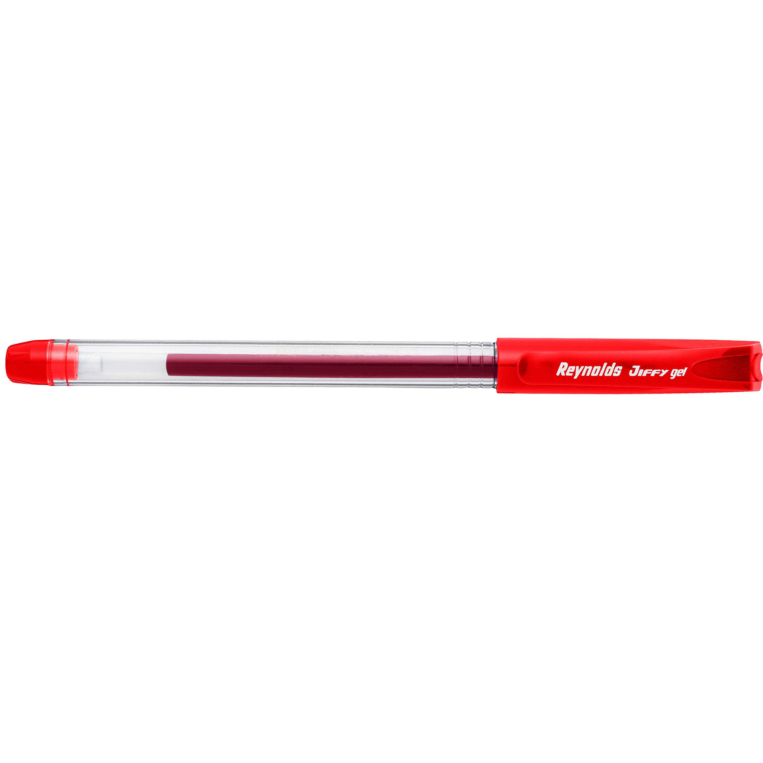 Reynolds Jiffy 0.5mm Needle Point Gel Pens - 40 Pack Red Ink Fine Point Pens for Smooth Writing, Note Taking & Art Projects (Fast Shipping from India)