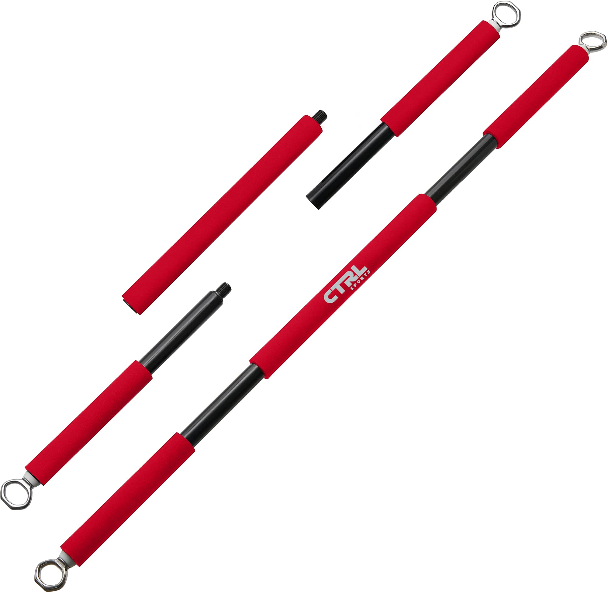 Premium Resistance Band Bar for Home & Gym Workouts – Adjustable 3-Piece Steel Exercise Bar for Squats, Biceps, Triceps, Shoulder & Back Training – Durable Portable Pilates Equipment – Perfect for Strength Training, Physical Therapy & Full-Body Fitness Routines