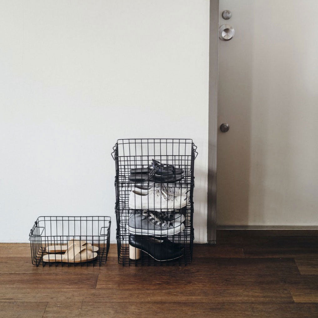 Stackable Storage Baskets - Organize Home, Office & Kids Toys - Perfect for Shelves, Closets & Playrooms