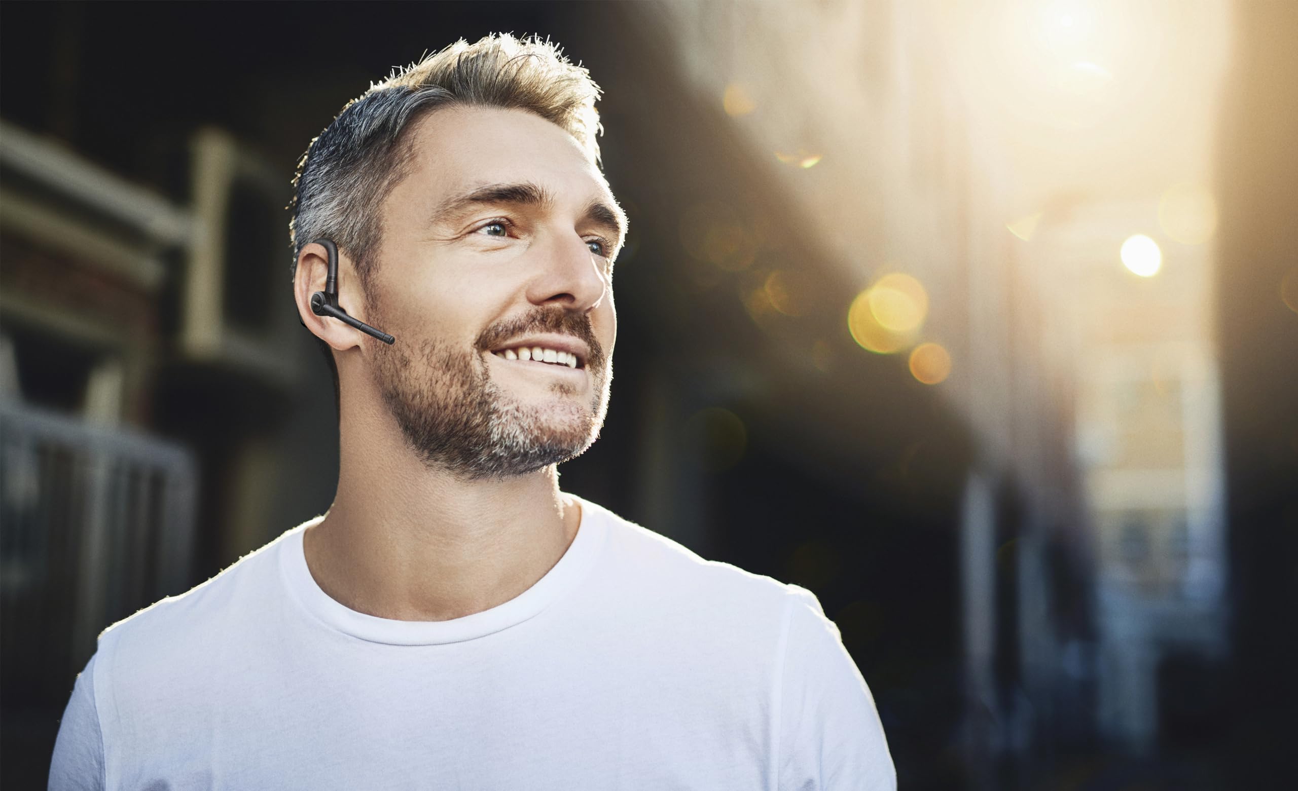 Jabra Talk 65 Mono Bluetooth Headset - Premium Wireless Single Ear Headphone with Noise Cancelling Mic, 100m Range for Business Calls & Office Work (Black) - Perfect for Remote Work, Driving & Hands-Free Communication