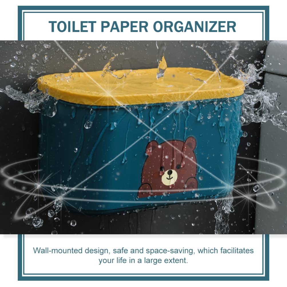 Wall Mounted Paper Towel Holder & Dispenser - Hanging Over Toilet Storage Shelf for Bathroom, Kitchen & Office - Adhesive Tissue Rack Stand with Paper Towel Organizer (White) - Perfect for Small Spaces & Clutter-Free Organization