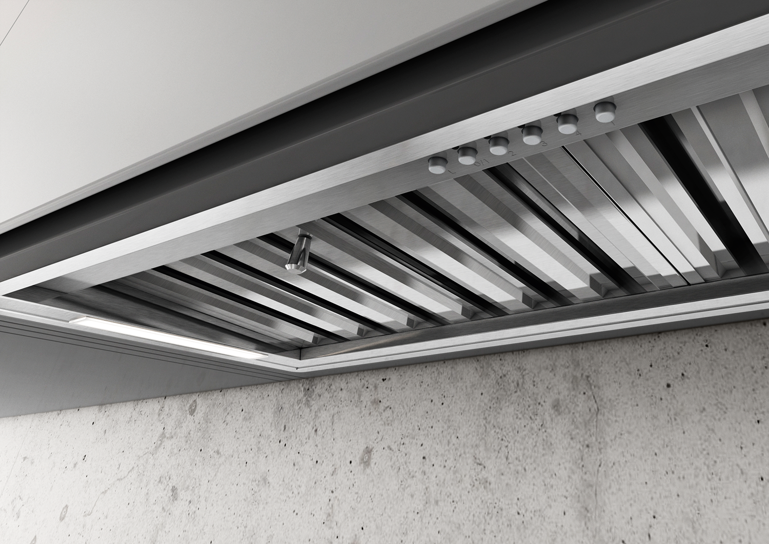Elica CT35PROIX/A/60 60cm Stainless Steel Professional Integrated Rangehood - Powerful Kitchen Ventilation for Smoke & Odor Removal - Perfect for Home Chefs & Modern Kitchens