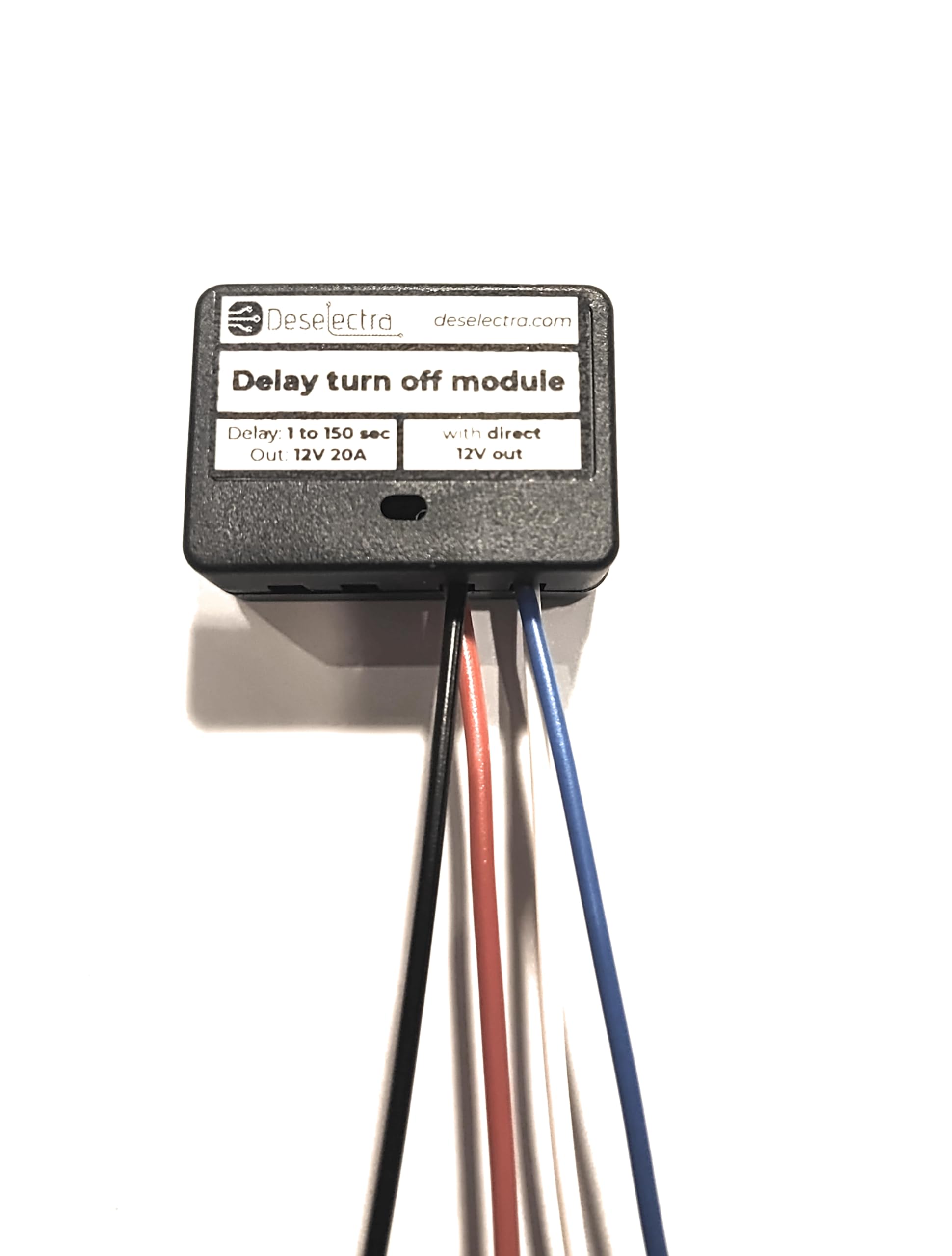 12V Car Timer Switch Relay Kit - 1-150s Adjustable Delay Off Box, 20A Direct Control for Automotive Lights, Fans & Accessories | Perfect for DIY Car Mods & Electrical Projects