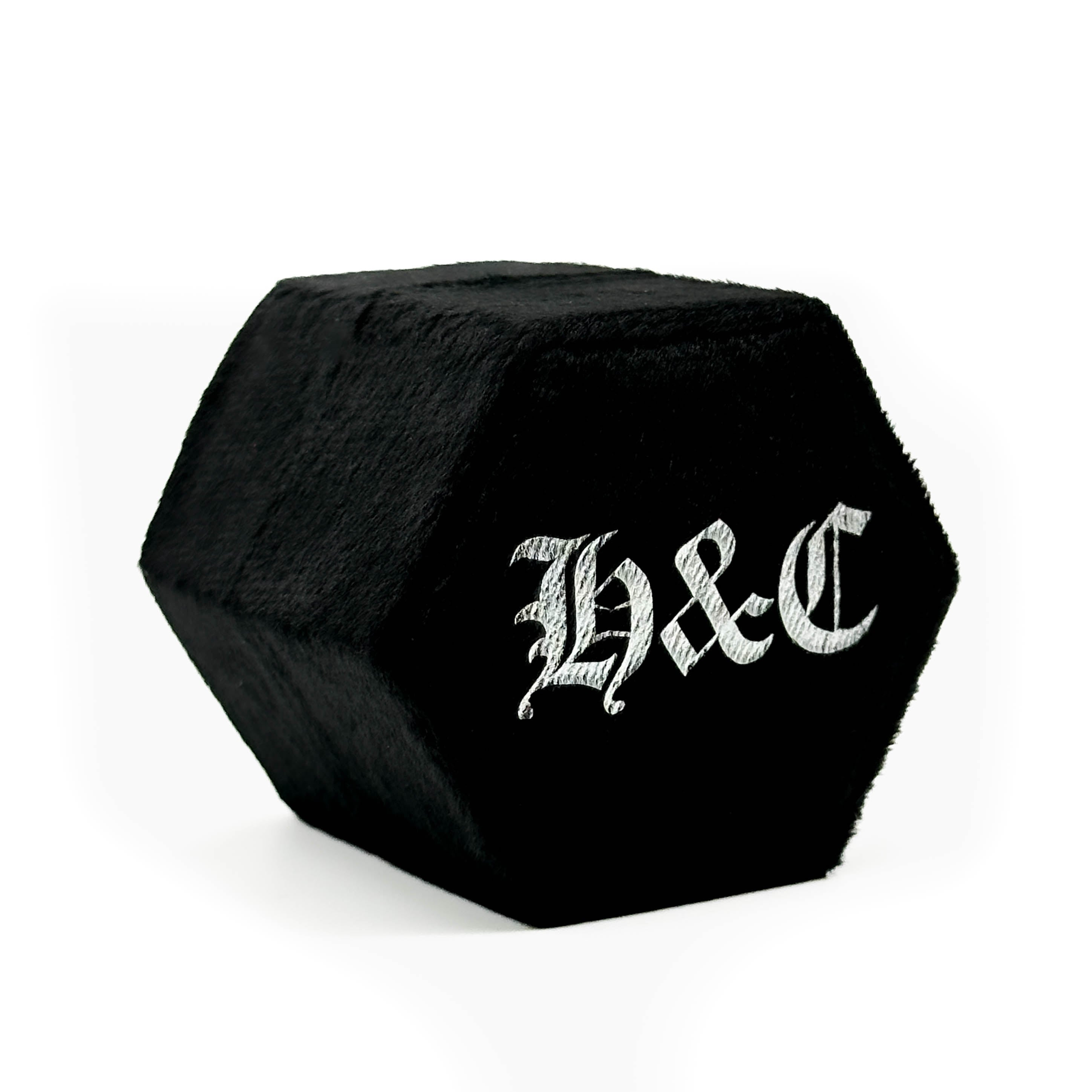 Personalized Hexagon Old English Wedding Ring Box - Engraved Keepsake for Proposals, Anniversaries & Special Occasions