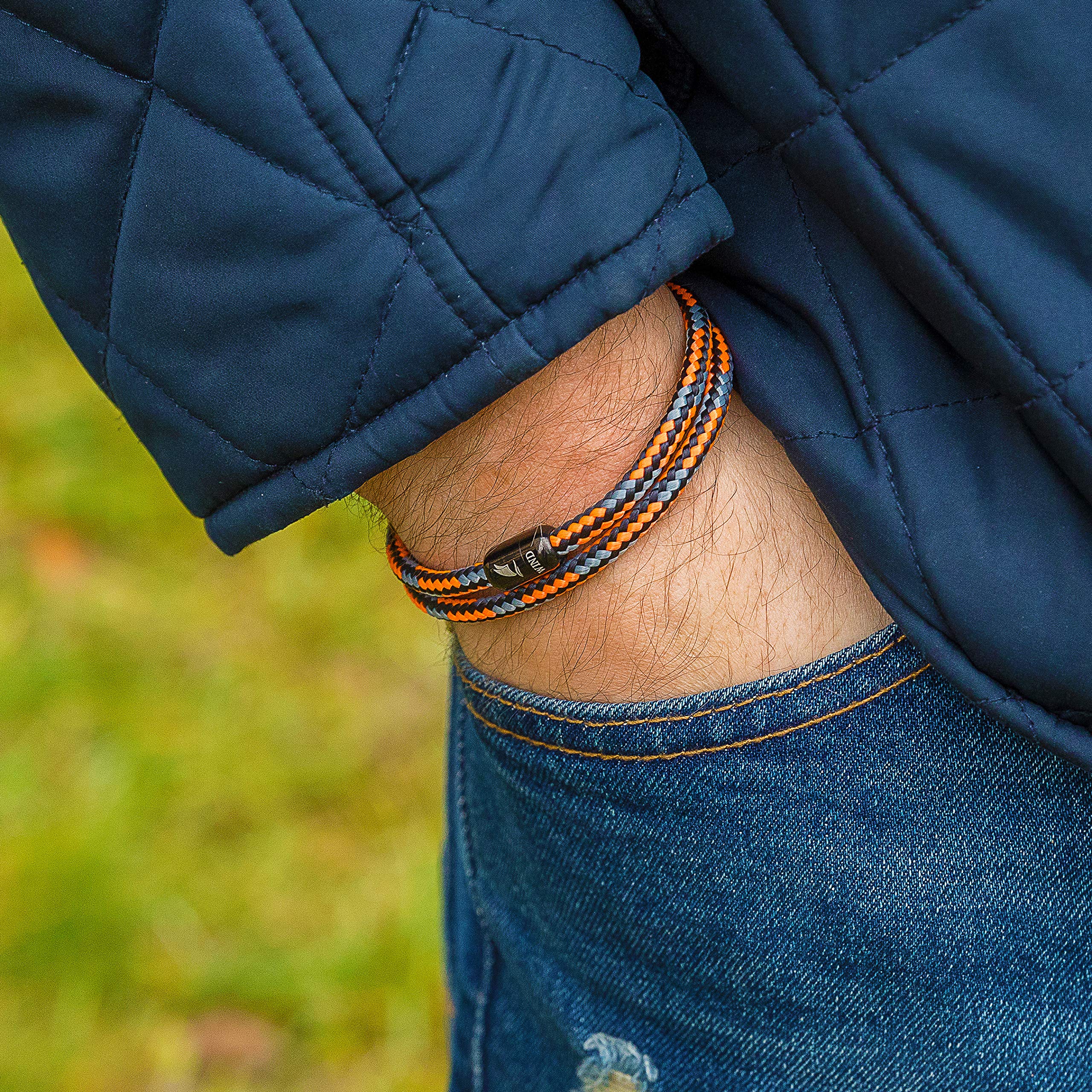 Wind Passion - Stylish Paracord Bracelet for Women & Men - Adjustable Magnetic Clasp Rope Wristband - Outdoor Survival Gear, Fashion Accessory, Camping & Hiking Essential