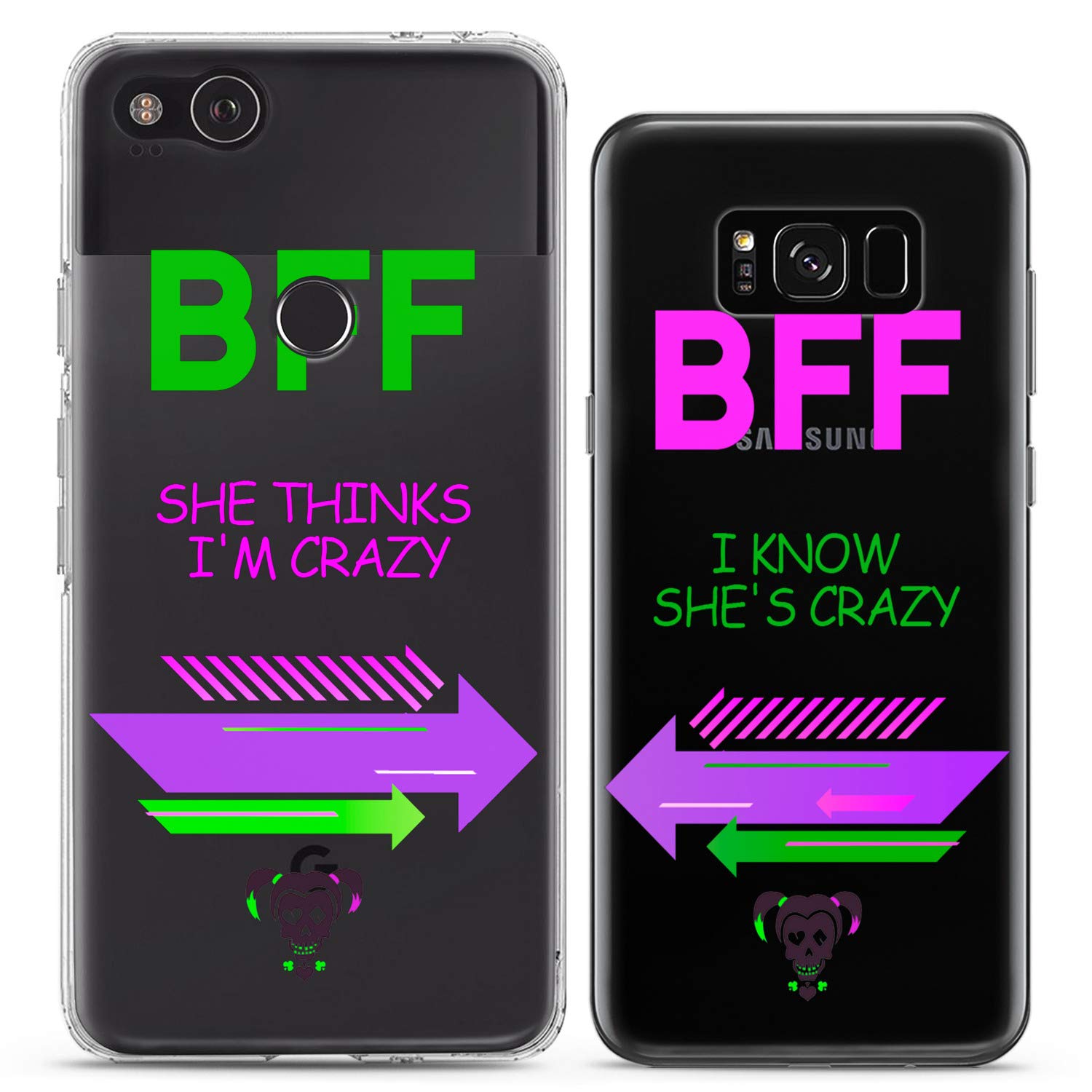 Matching Couple Phone Cases for iPhone 16/15/14/13/12/11 Pro Max/Mini/XS/X/8 Plus/7/XR/SE - Cute Silicone Love Pair Cover for Anniversary, BFF, Couples & Teens - Perfect Gift for Valentine's Day, Christmas and Special Occasions
