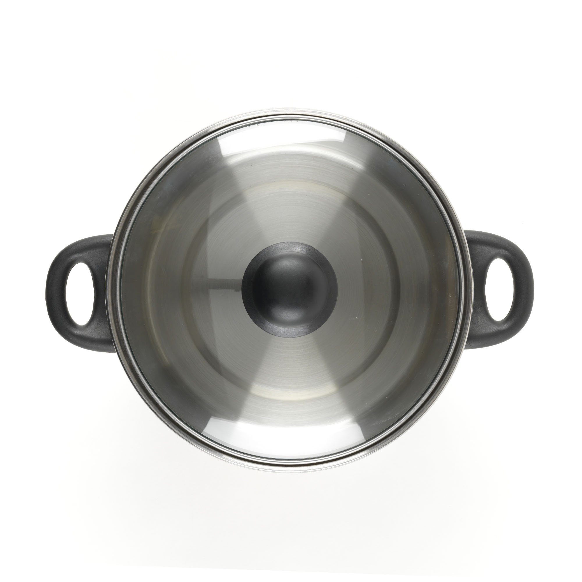 GoodCook Classic 5-Quart Stainless Steel Dutch Oven with Tempered Glass Lid - Silver | Oven & Stovetop Safe for Soups, Stews & Baking | Perfect for Family Dinners & Entertaining