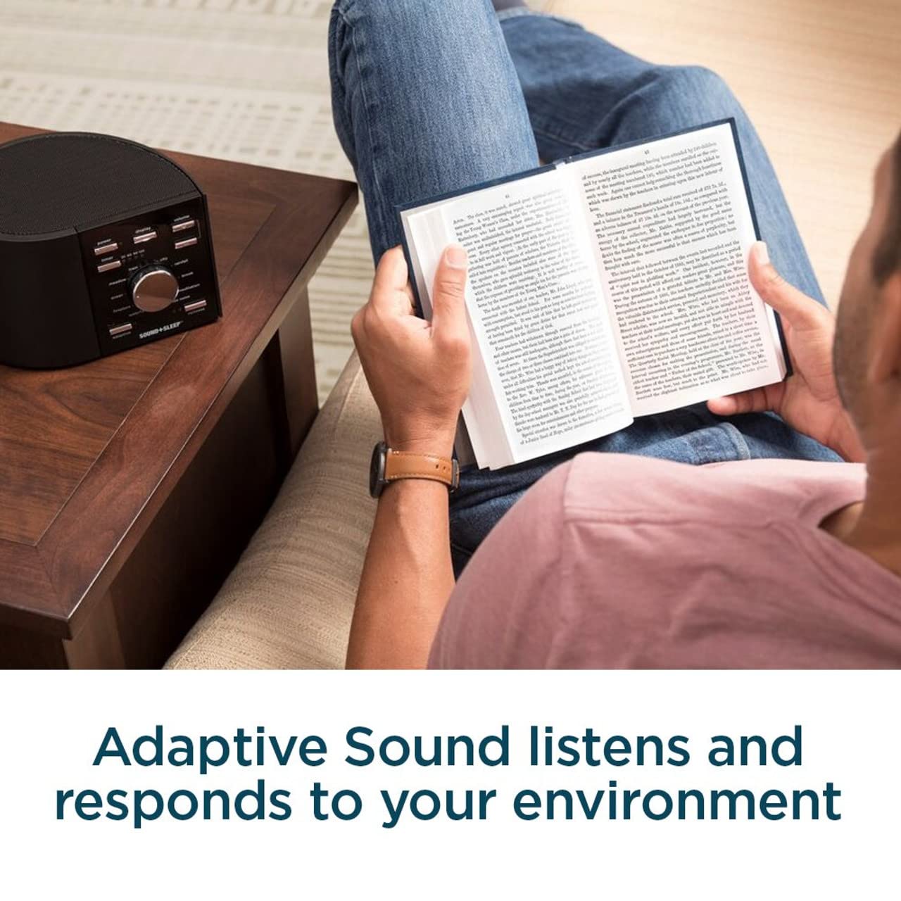 Premium Sound+Sleep High Fidelity White Noise Machine - 30 Non-Looping Nature Sounds & Adaptive Sound Technology with Sleep Timer - Classic Black (Renewed) - Perfect for Baby Nursery, Office Focus & Deep Sleep Therapy