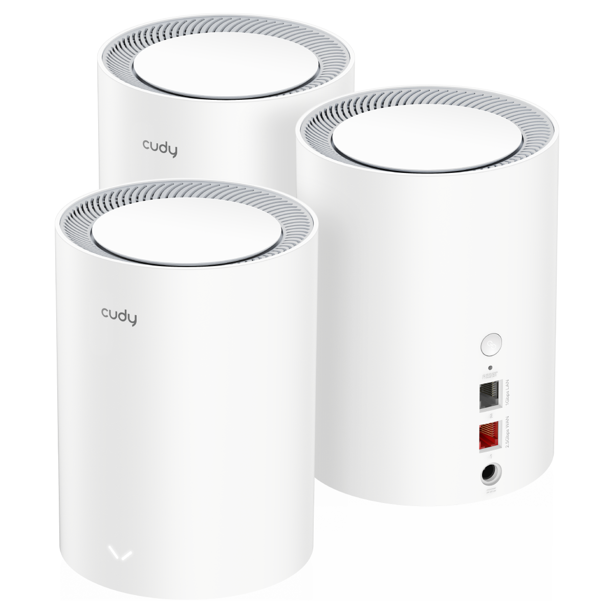 Cudy M3000 AX3000 Dual Band WiFi 6 Mesh Router (3-Pack) with 2.5G WAN Port - Whole Home Coverage for Gaming, Streaming & Smart Devices