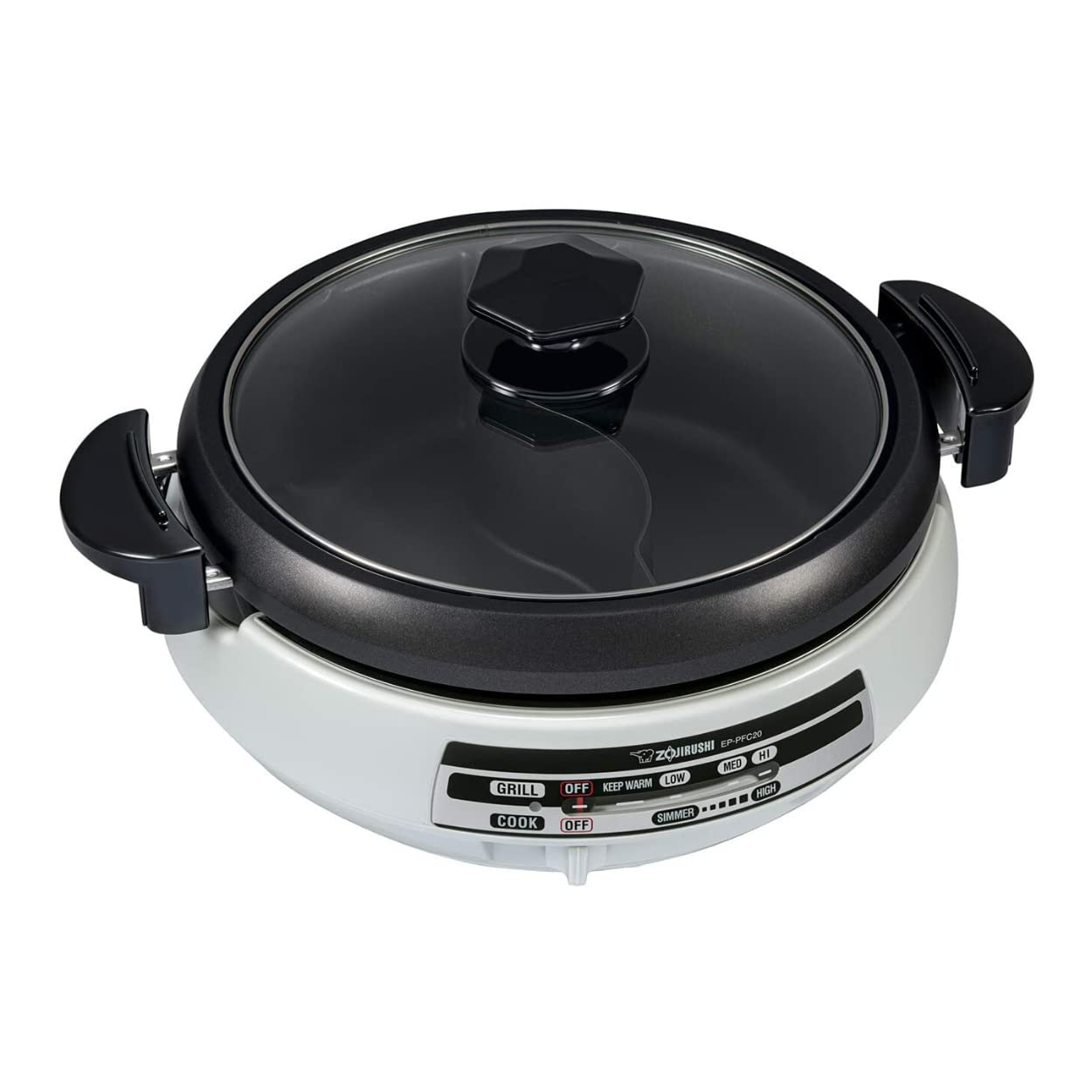 Zojirushi Gourmet dExpert Electric Skillet - 5.5QT Nonstick Hot Pot Cooker for Yin Yang Soup, Shabu Shabu & Fondue | Perfect for Family Dinners & Asian Cuisine Cooking