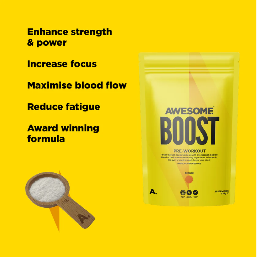 Best Caffeine-Free Pre-Workout Supplement 335g - Boost Energy & Endurance for Gym, Running & Fitness Training