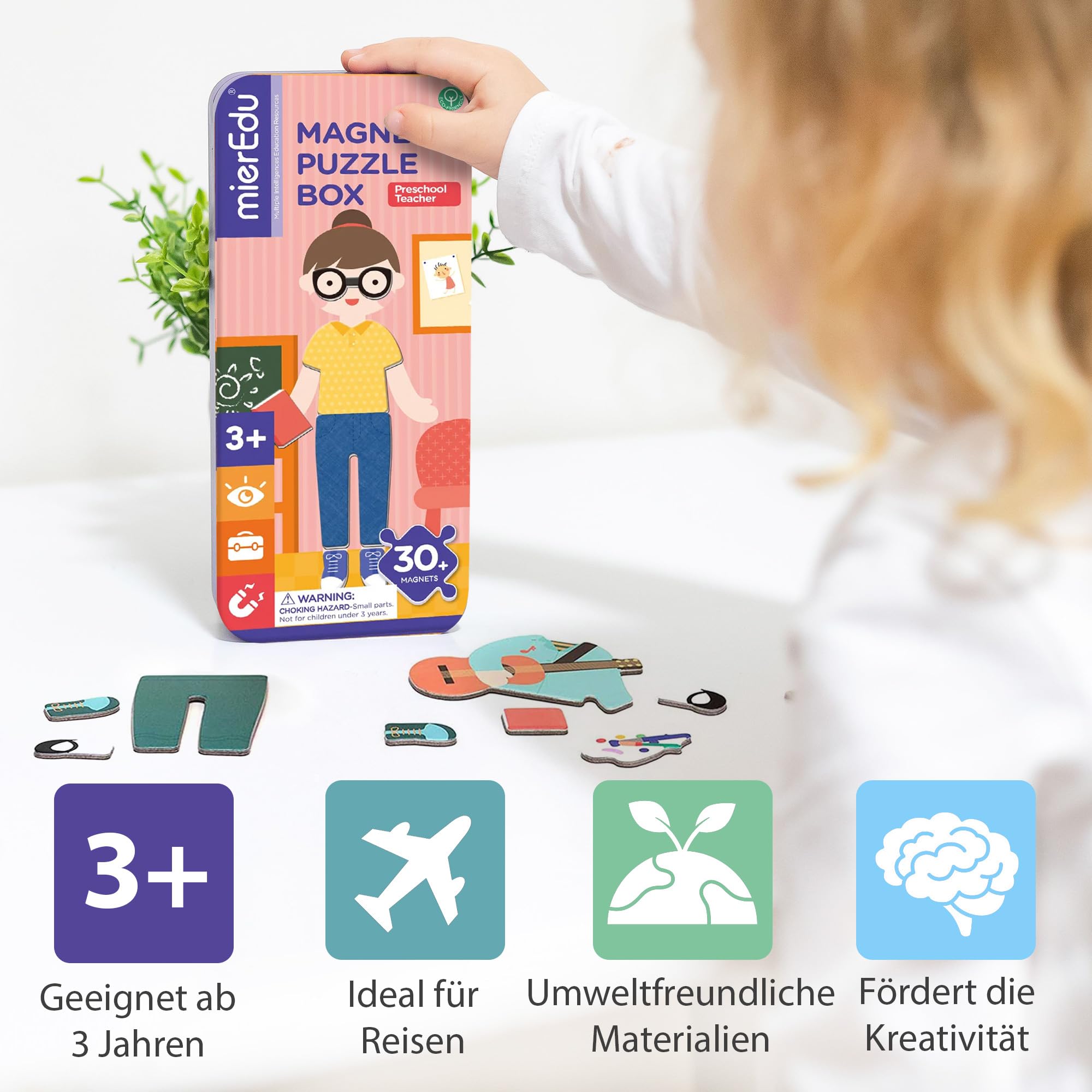 Magnetic Puzzle Box for Preschool Teachers - Fun Learning Activity